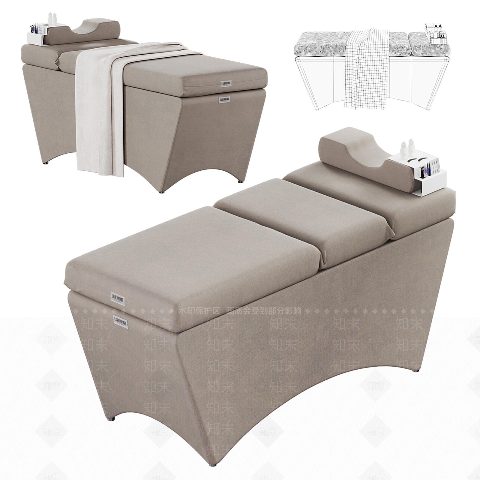 现代美容床3D模型下载【ID:1152891410】