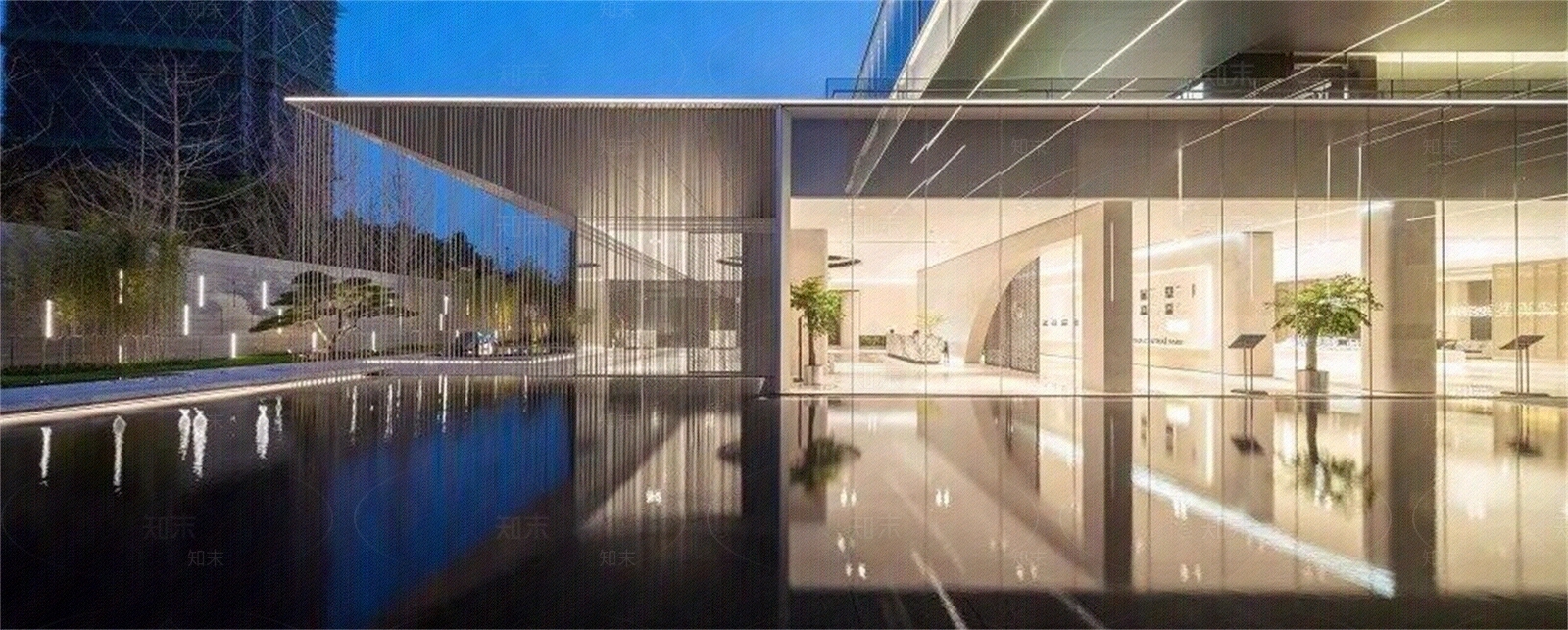 建筑玻璃反射贴图下载【ID:1152892312】