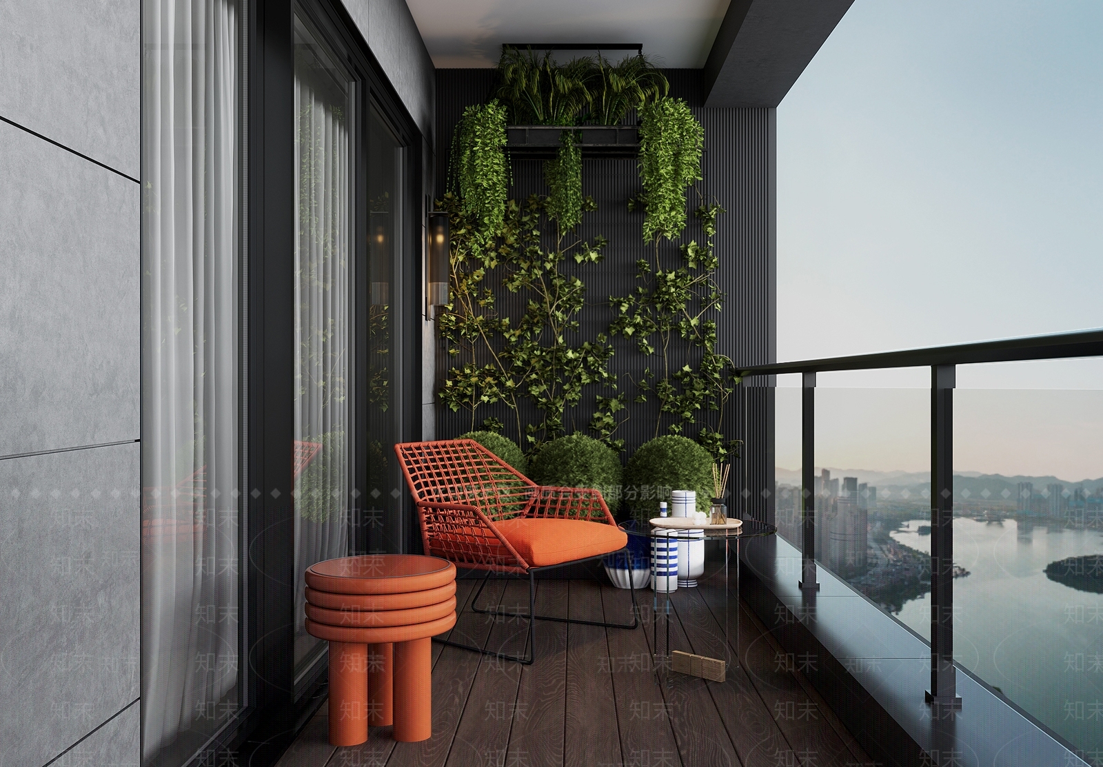 现代家居阳台3D模型下载【ID:1152894115】