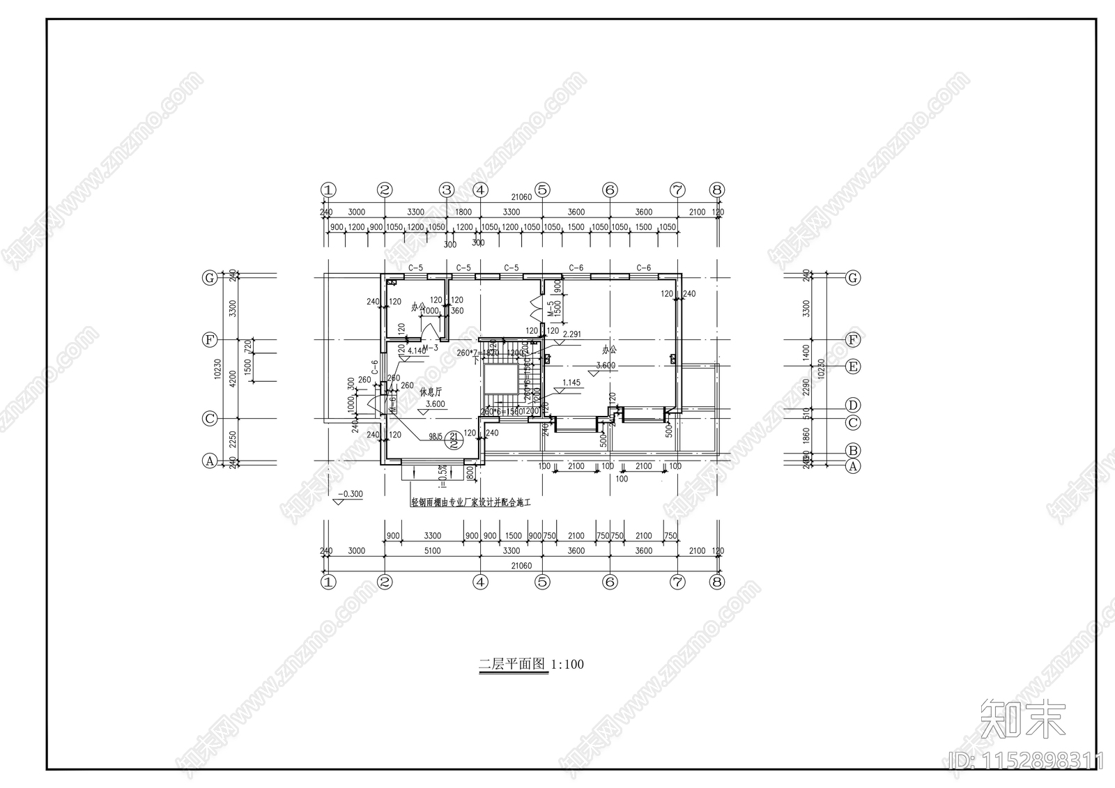 公共厕所cad施工图下载【ID:1152898311】