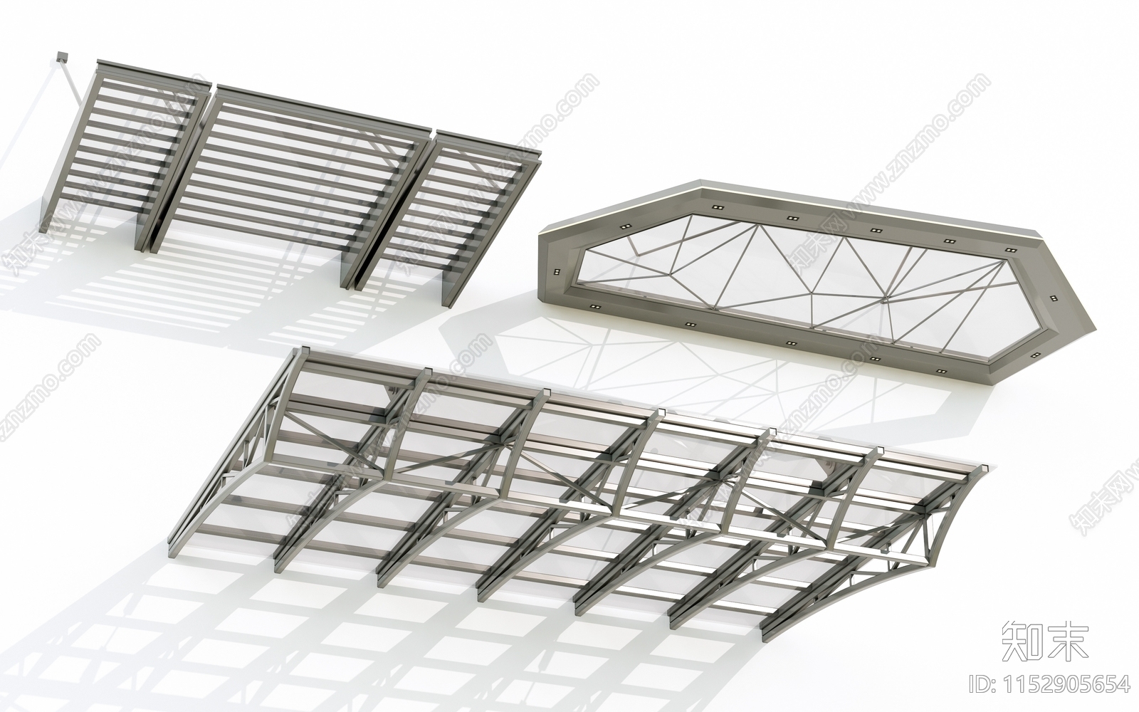 遮阳棚3D模型下载【ID:1152905654】