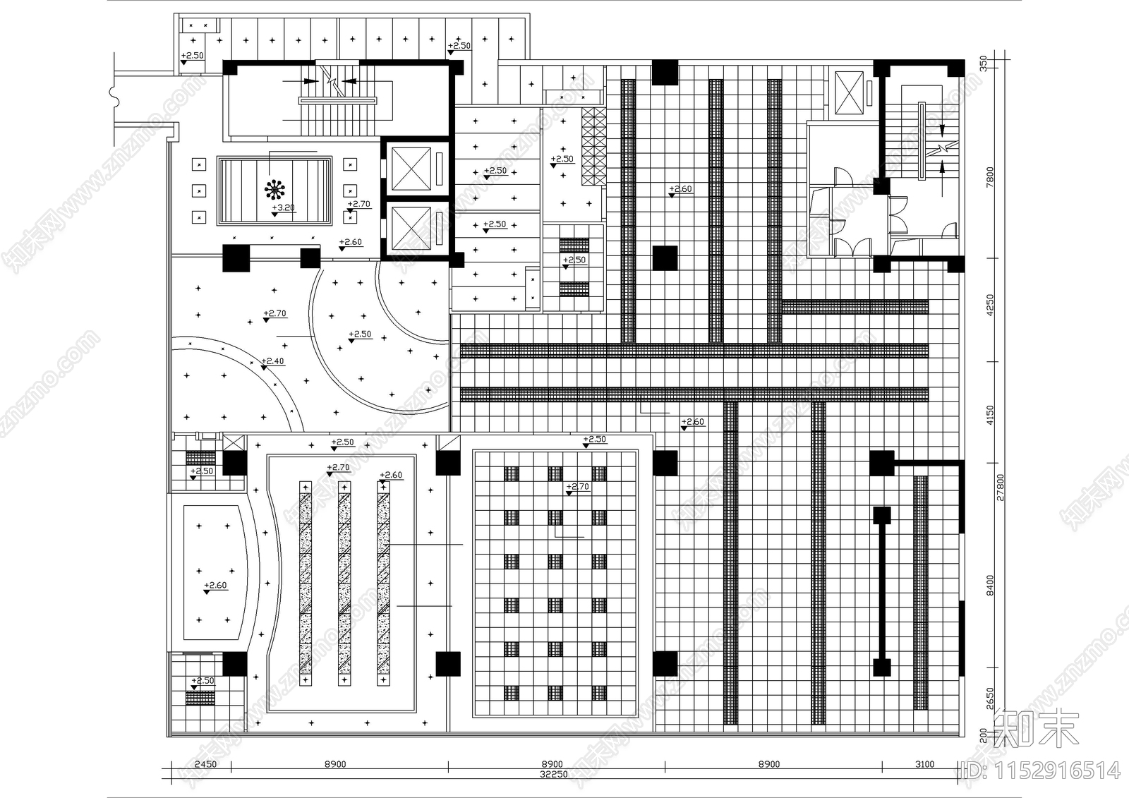 精选900㎡成套健身房室内cad施工图下载【ID:1152916514】