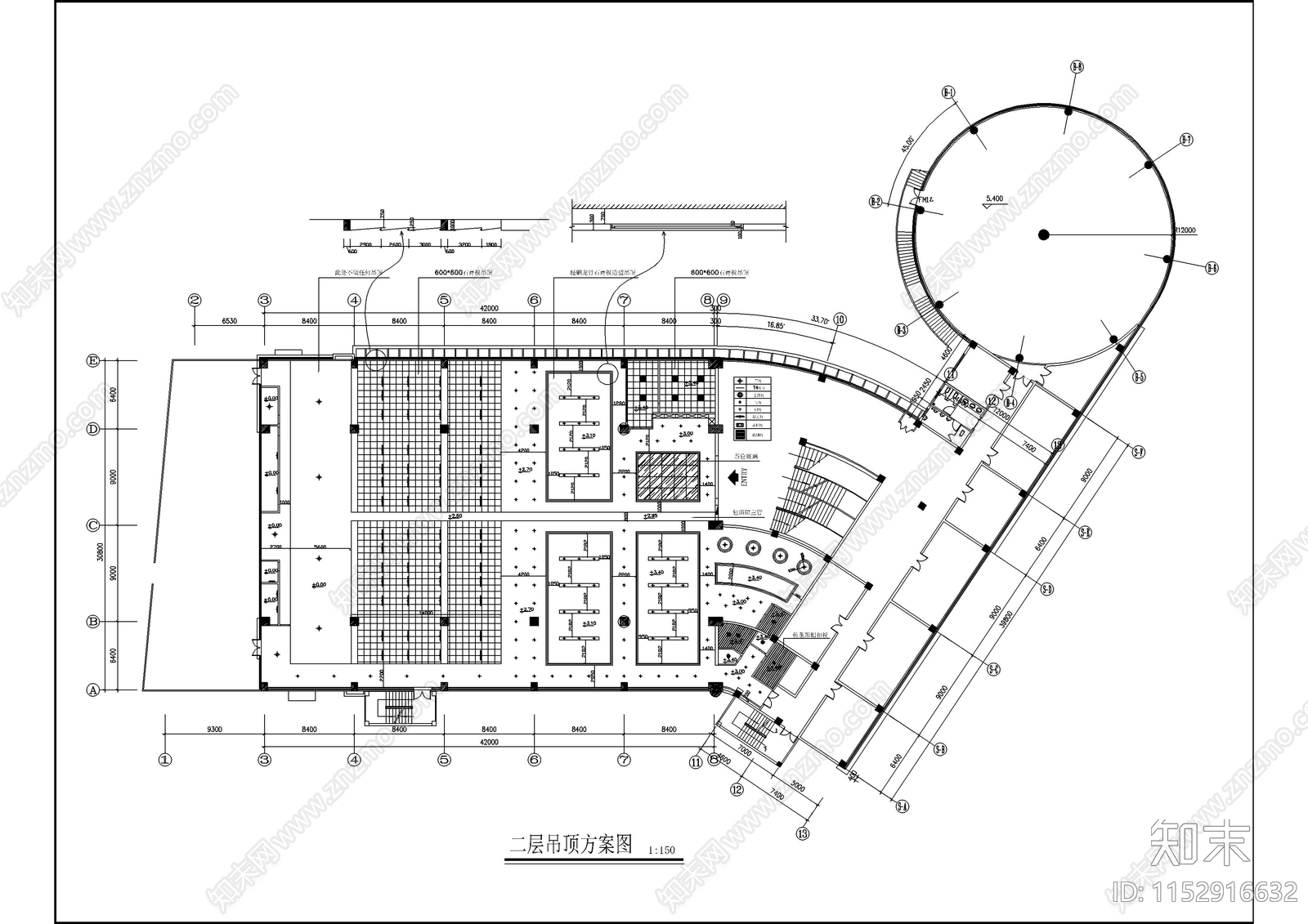 健身房室内cad施工图下载【ID:1152916632】