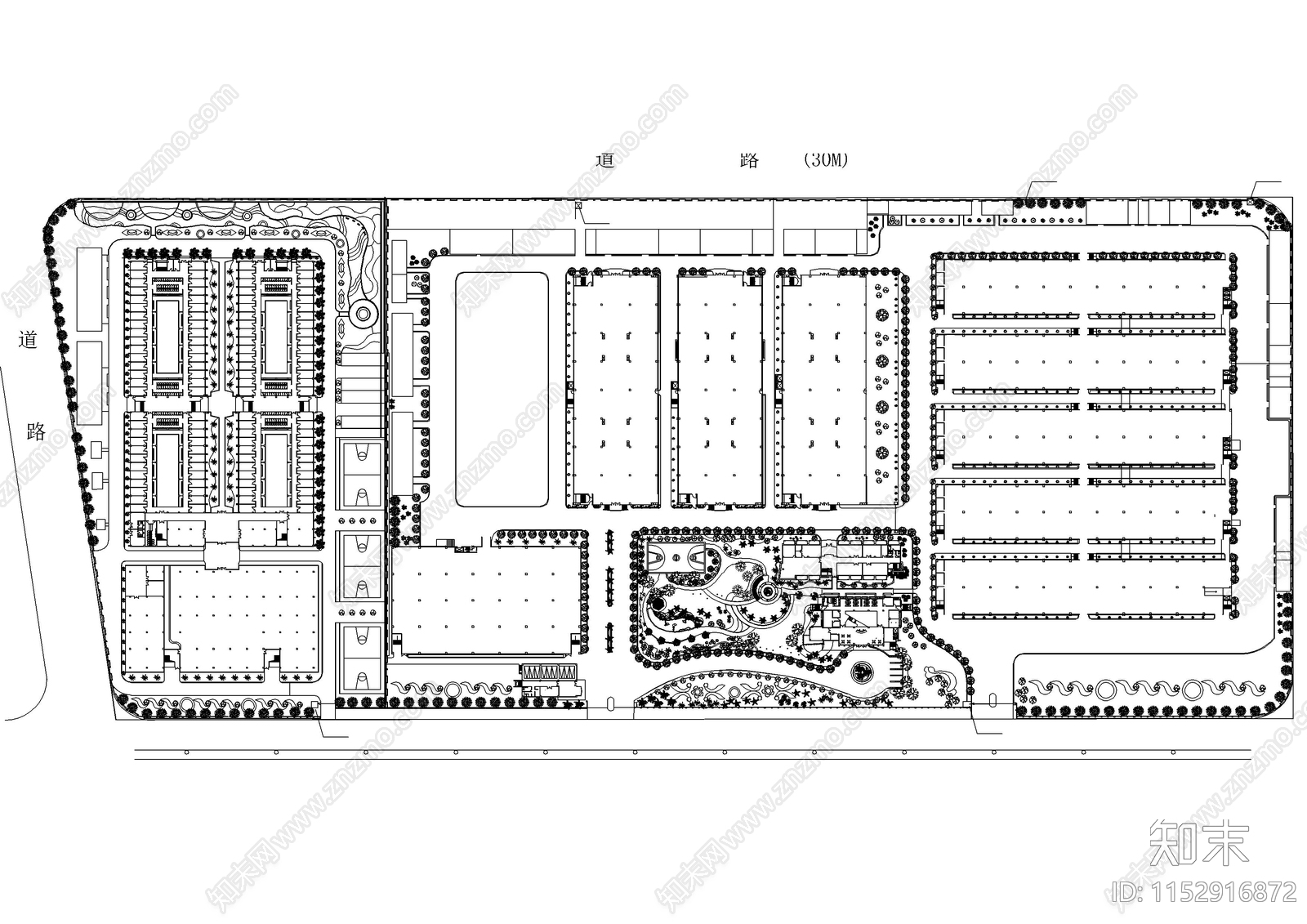 50套工业园厂房厂区景观平面图施工图下载【ID:1152916872】