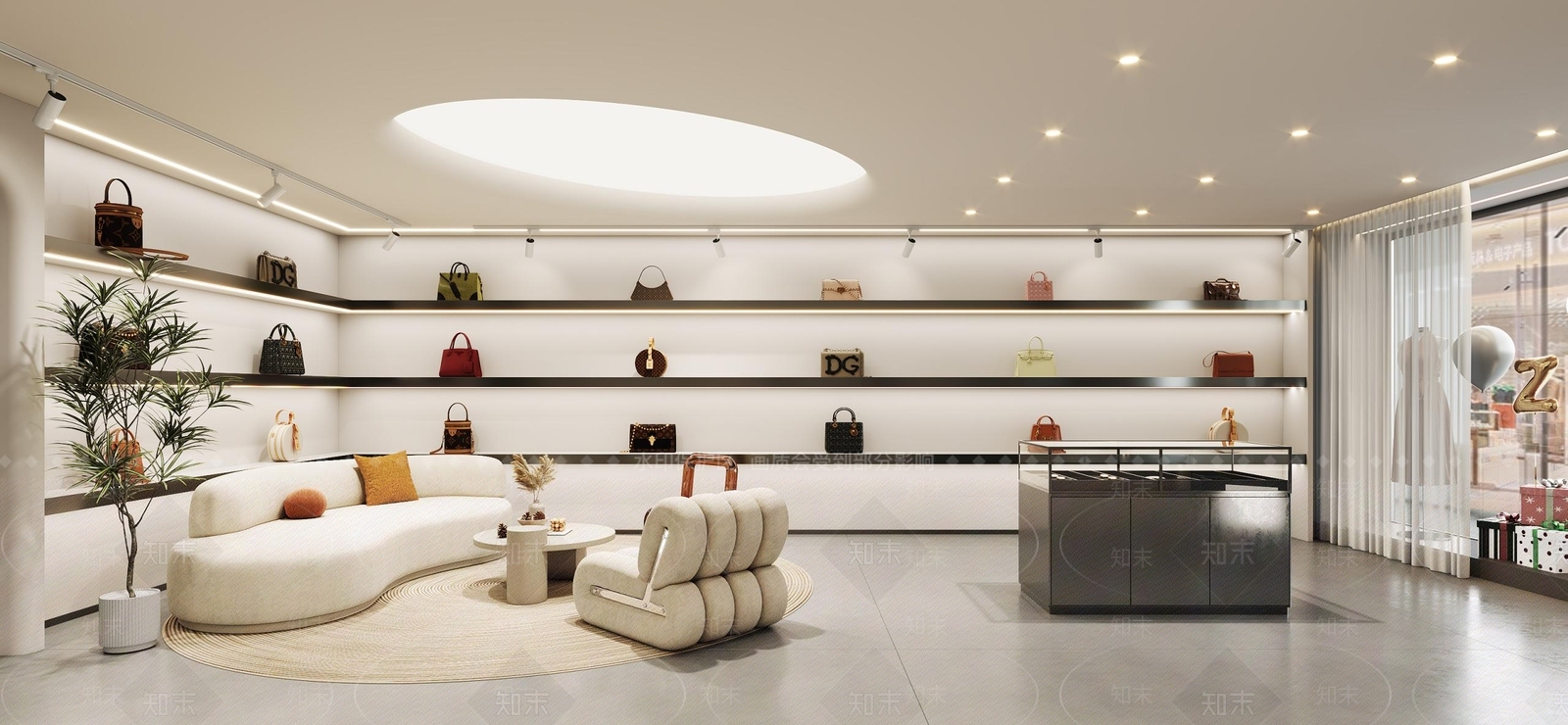 现代包包店3D模型下载【ID:1152927934】