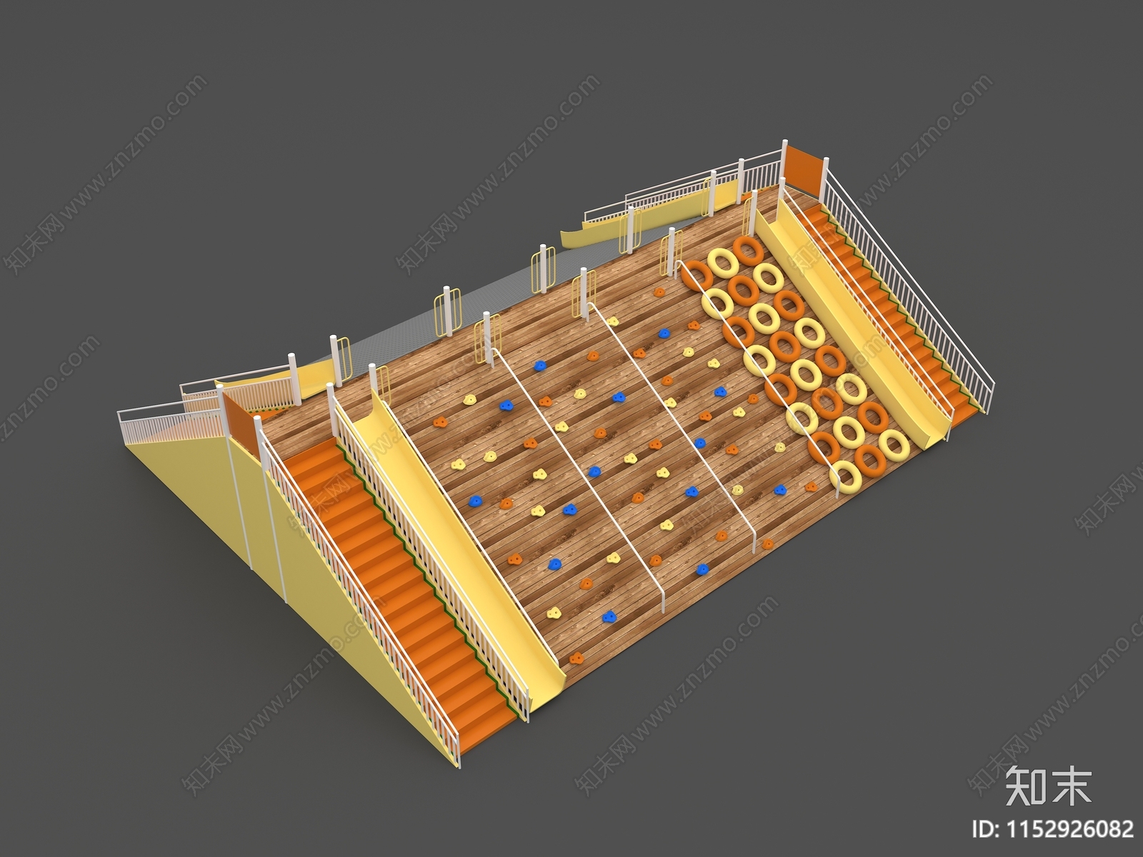 儿童攀岩组合3D模型下载【ID:1152926082】