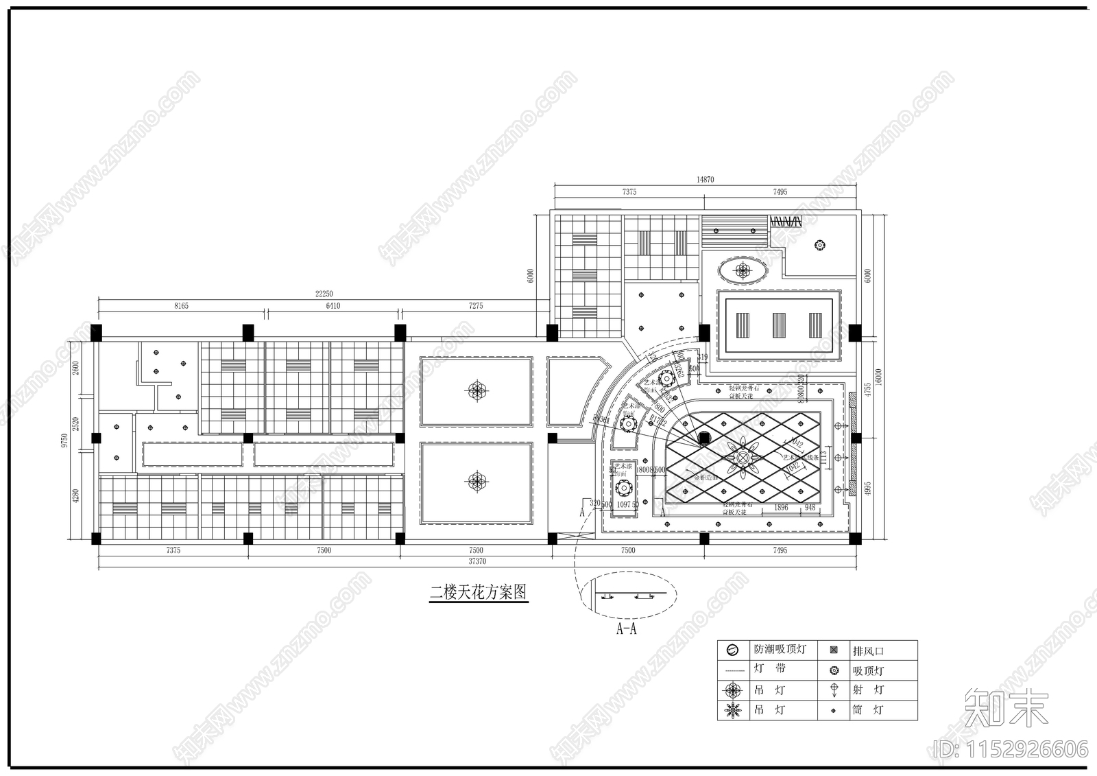 石材展厅室内cad施工图下载【ID:1152926606】