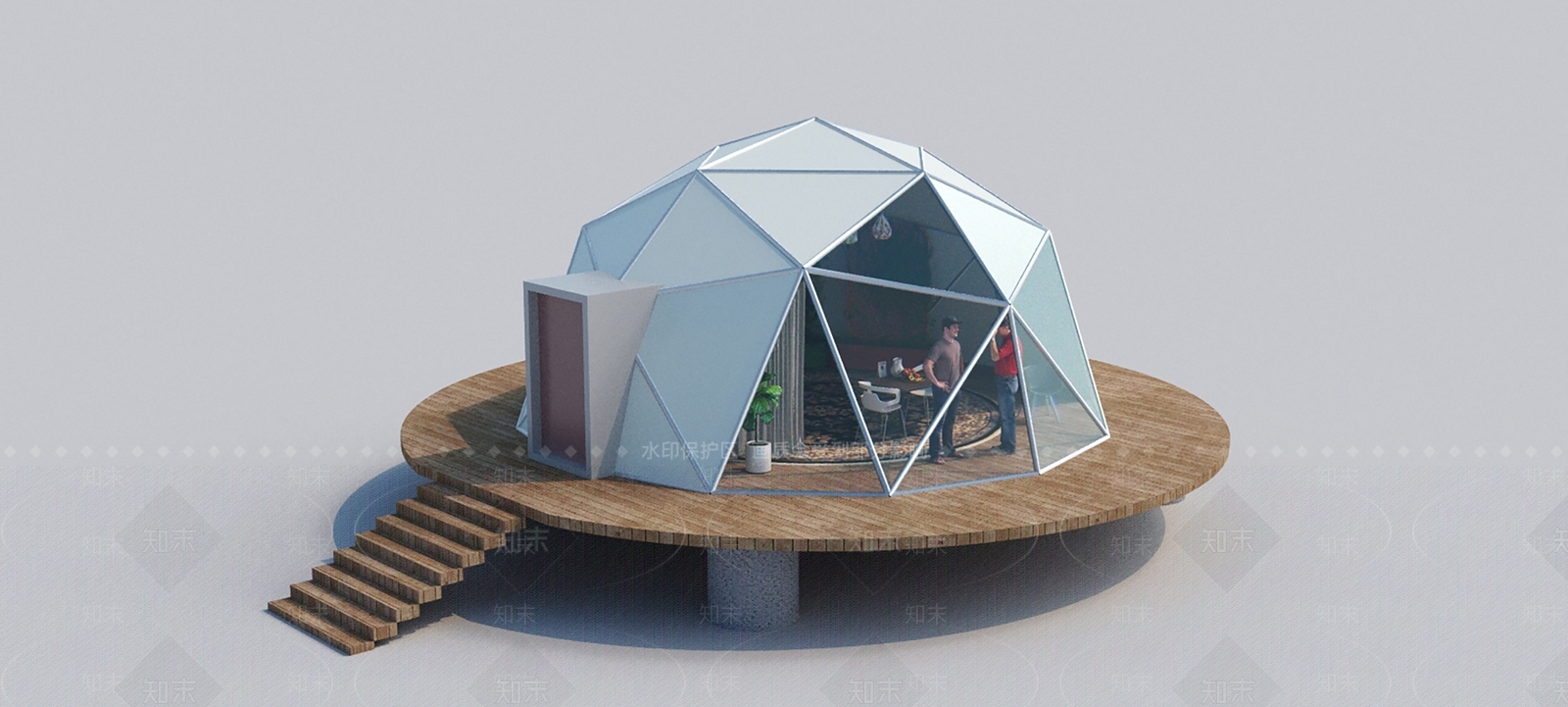 现代太空舱3D模型下载【ID:1152933205】