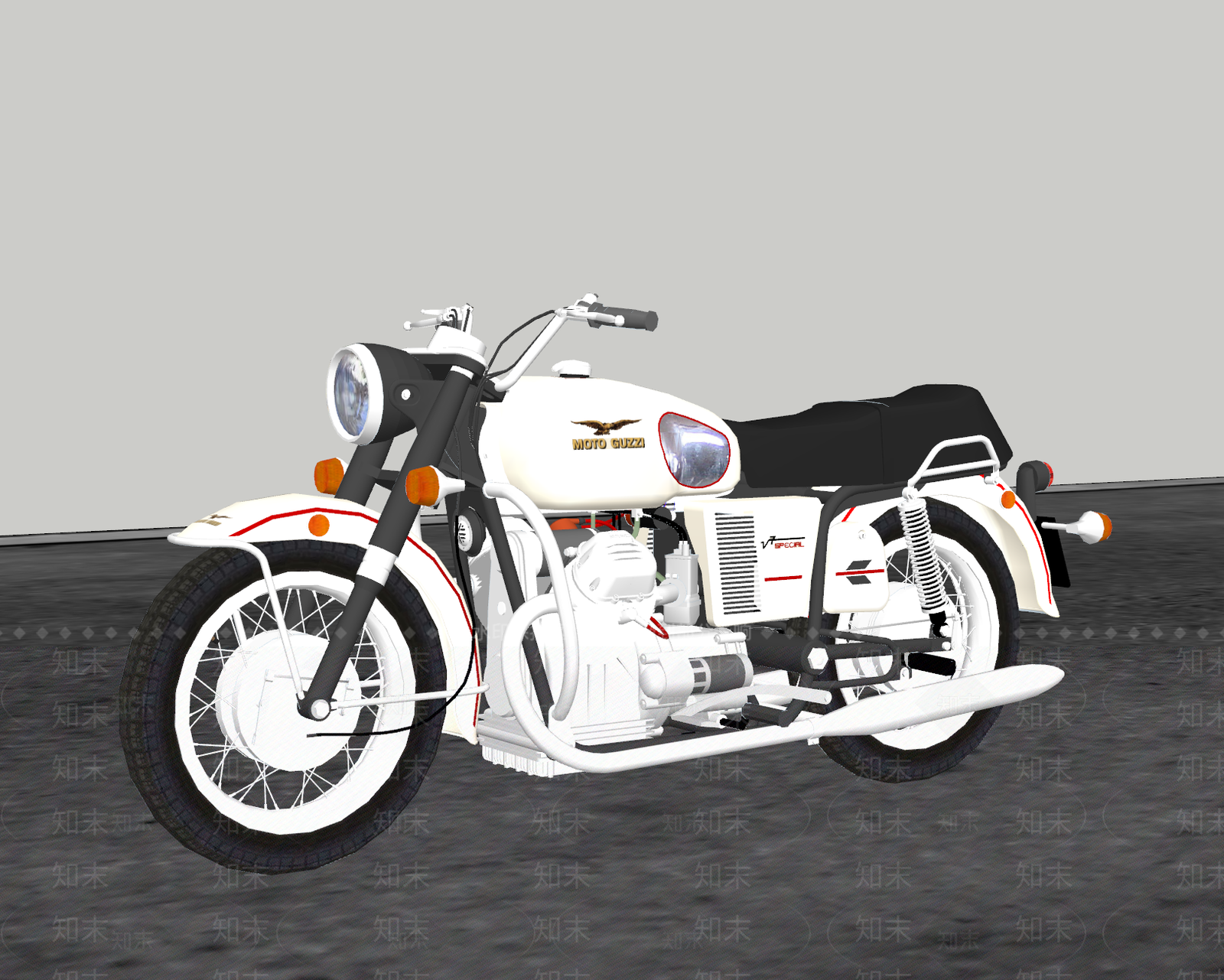摩托车机车GUZZIv750SSU模型下载【ID:1152936887】