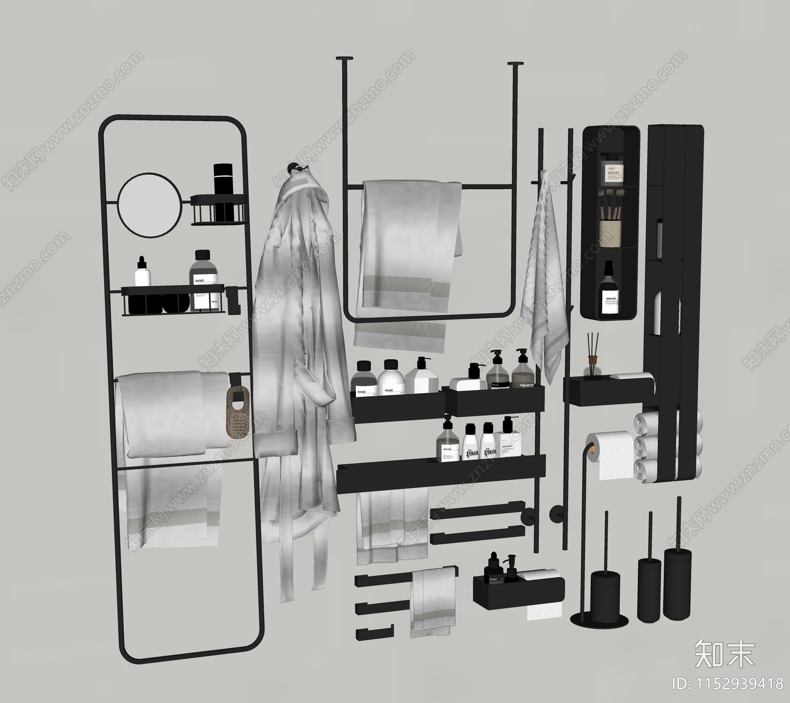 洗浴用品SU模型下载【ID:1152939418】