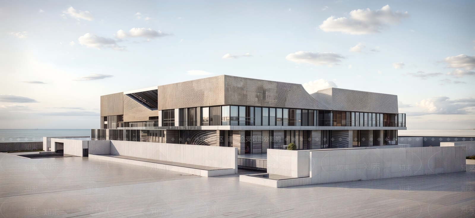 展览馆建筑SU模型精品下载_SketchUp模型_知末网