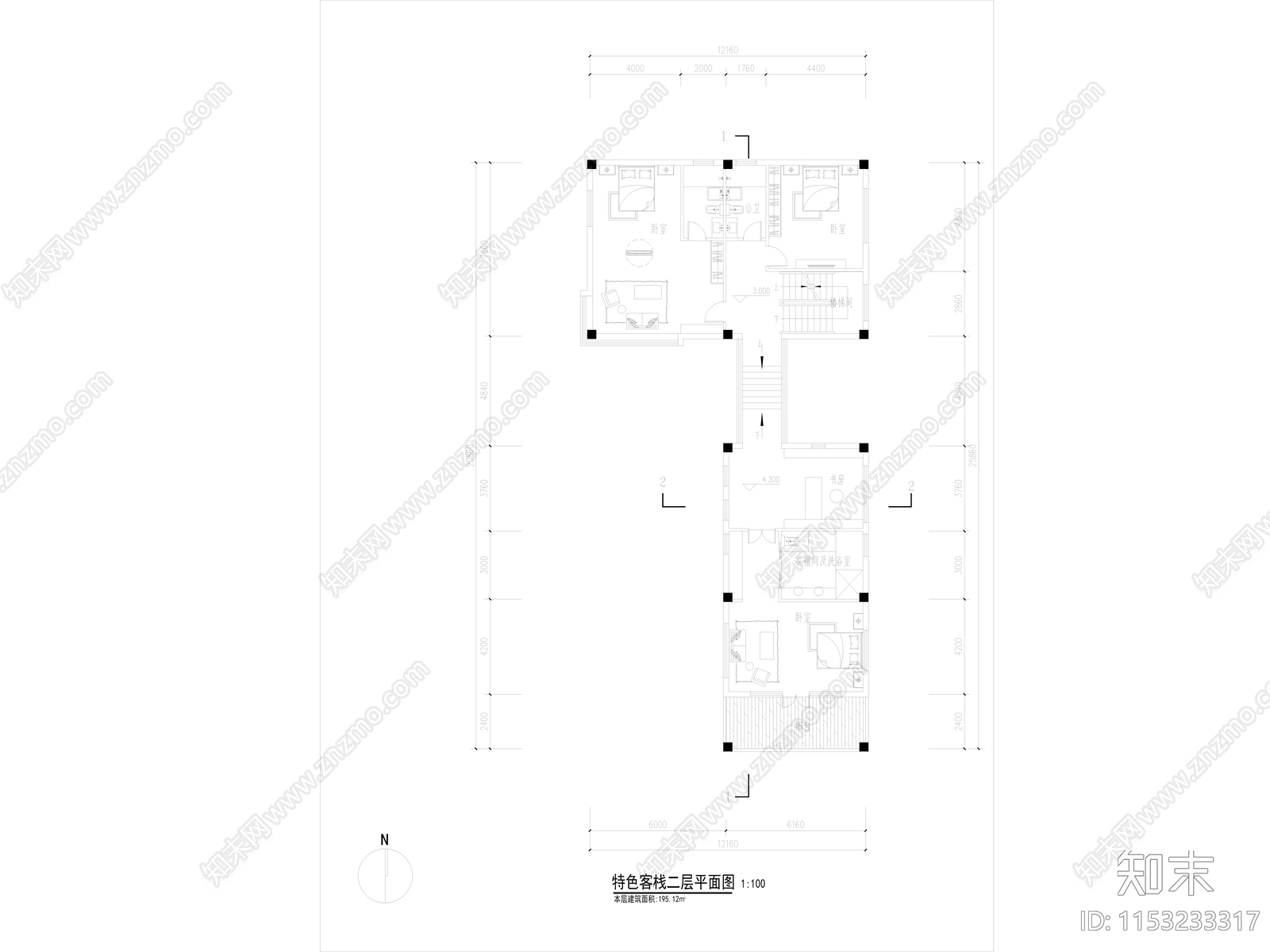 特自建房建筑cad施工图下载【ID:1153233317】