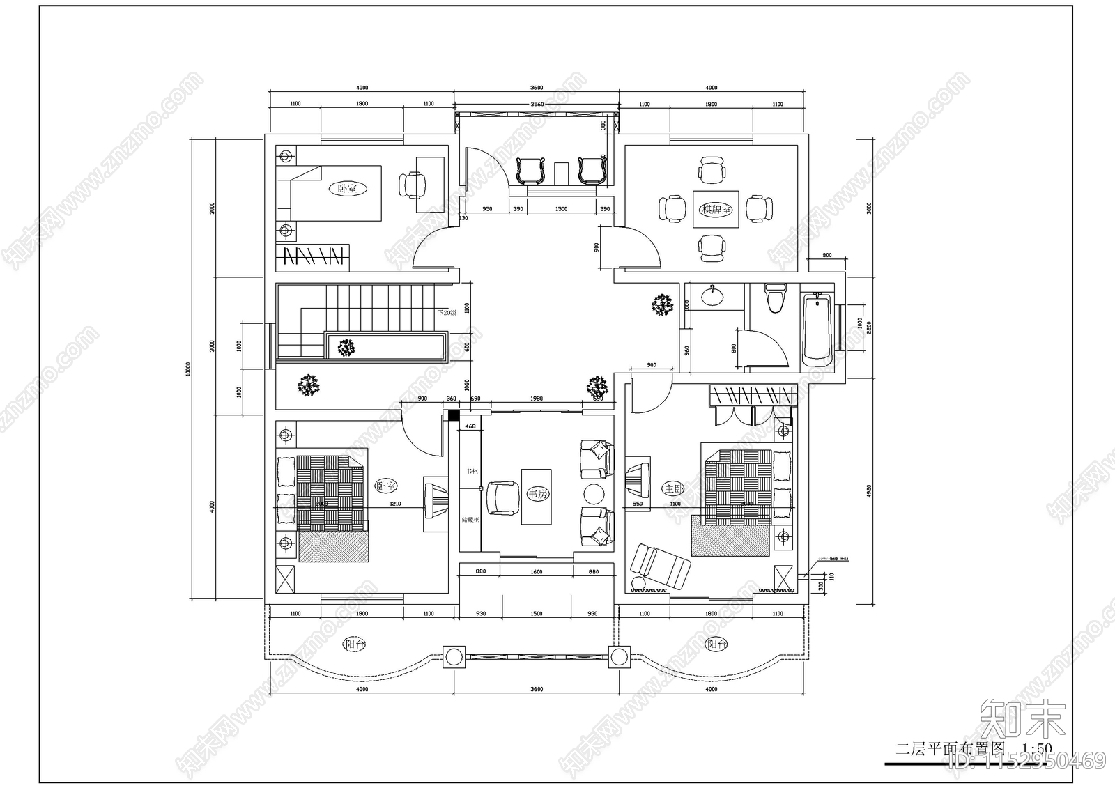 全套农村自建房cad施工图下载【ID:1152950469】