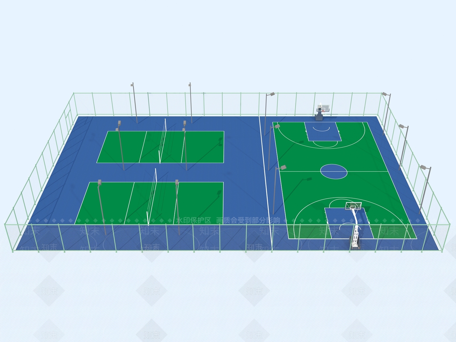 现代球类体育场3D模型下载【ID:1152956050】