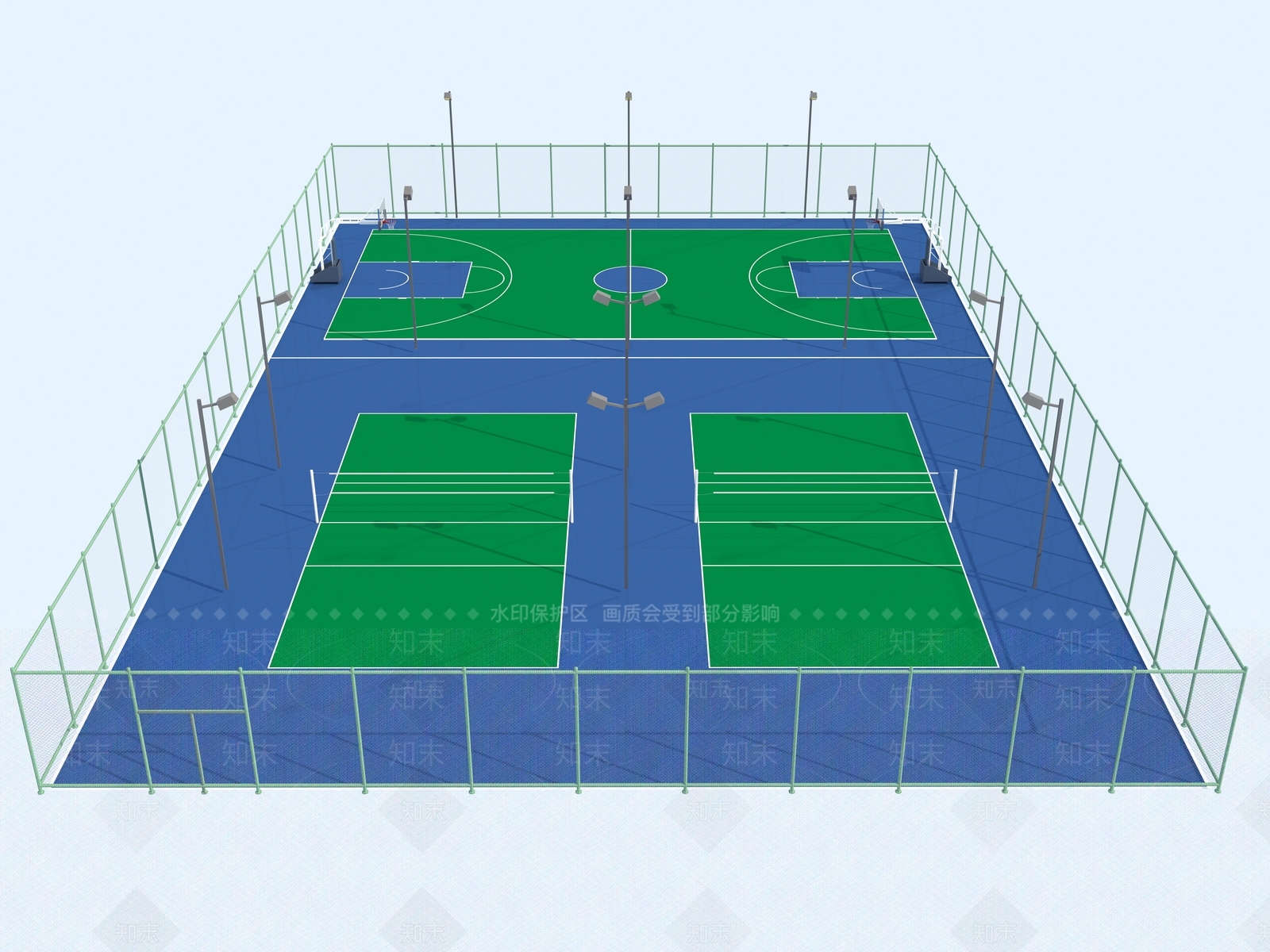 现代球类体育场3D模型下载【ID:1152956050】