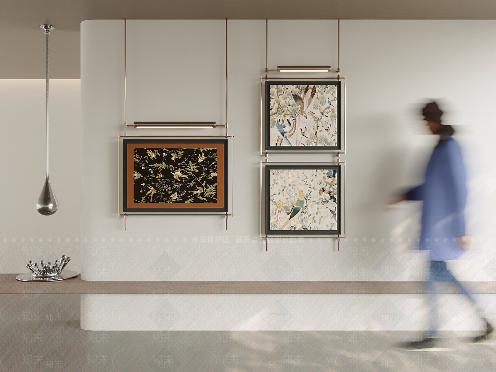 现代中古装饰画3D模型下载【ID:1152958833】_知末3d模型网