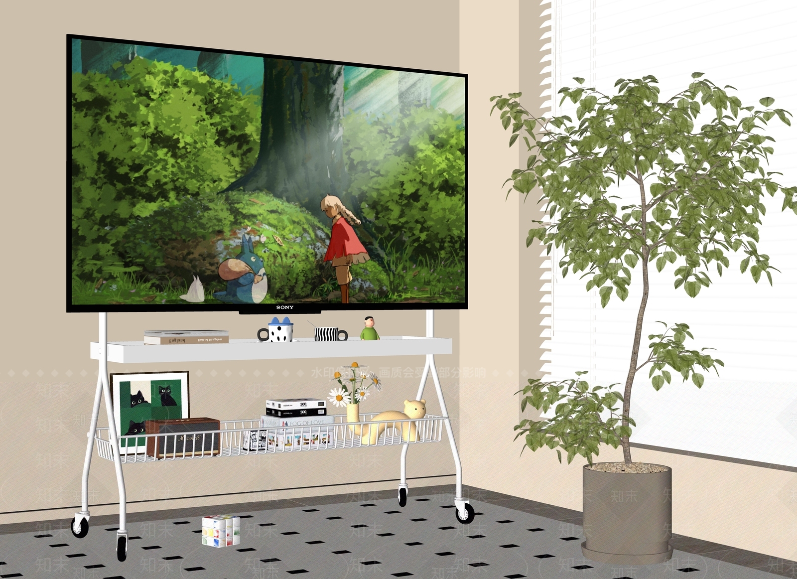 电视机SU模型下载【ID:1152963263】