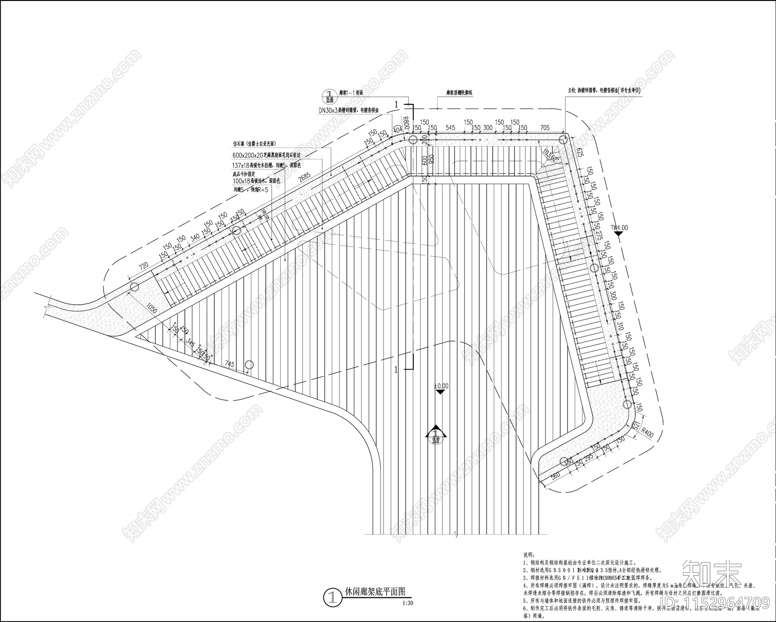 居住区景观cad施工图下载【ID:1152964709】