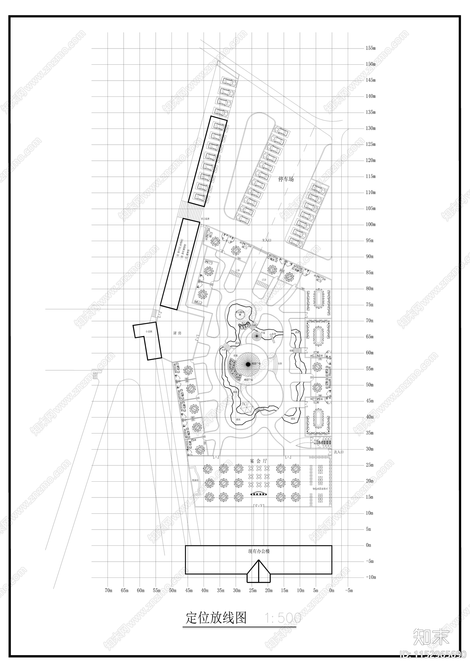 小游园绿化平面图cad施工图下载【ID:1152965690】