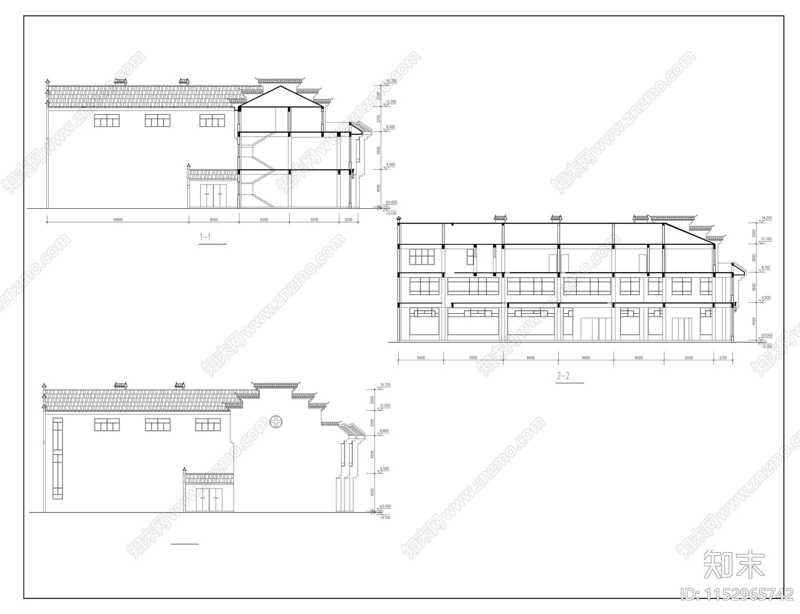 古建筑cad施工图下载【ID:1152965742】