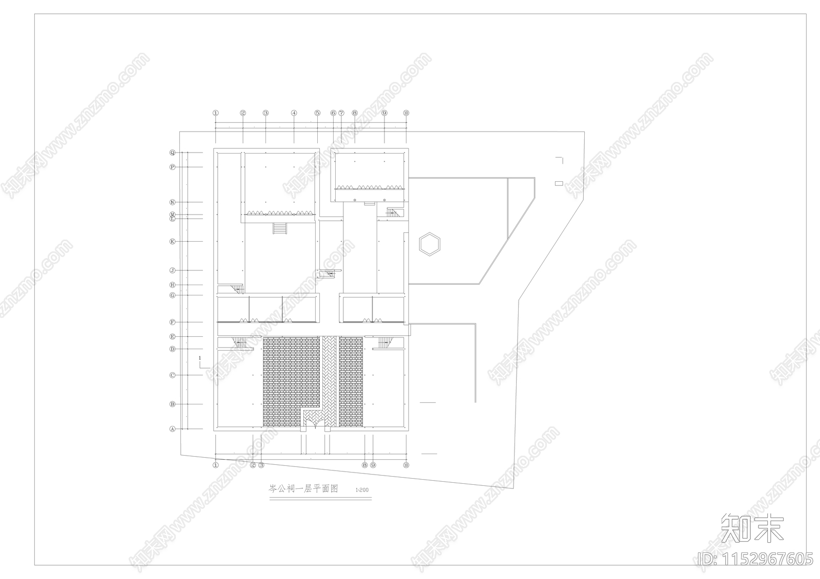 古建筑cad施工图下载【ID:1152967605】