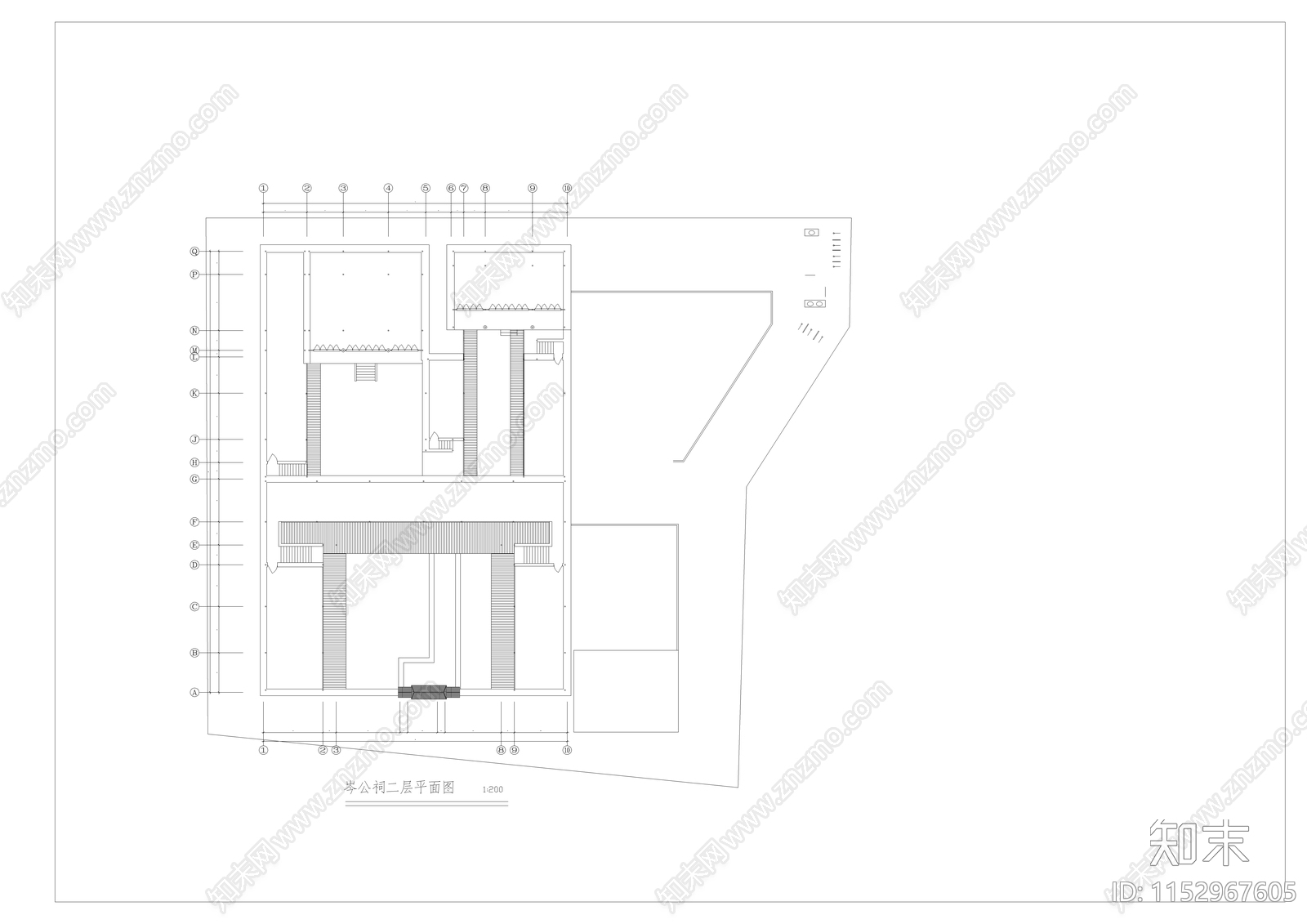 古建筑cad施工图下载【ID:1152967605】