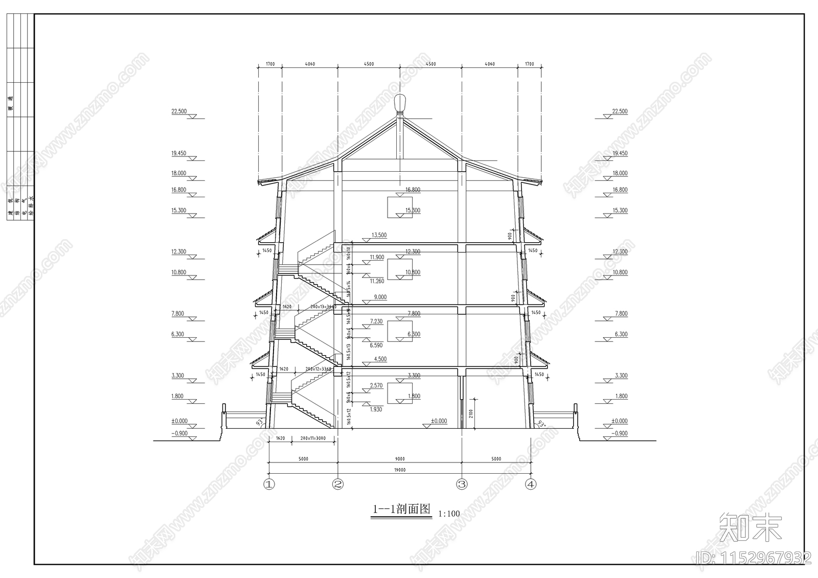 古建筑cad施工图下载【ID:1152967932】