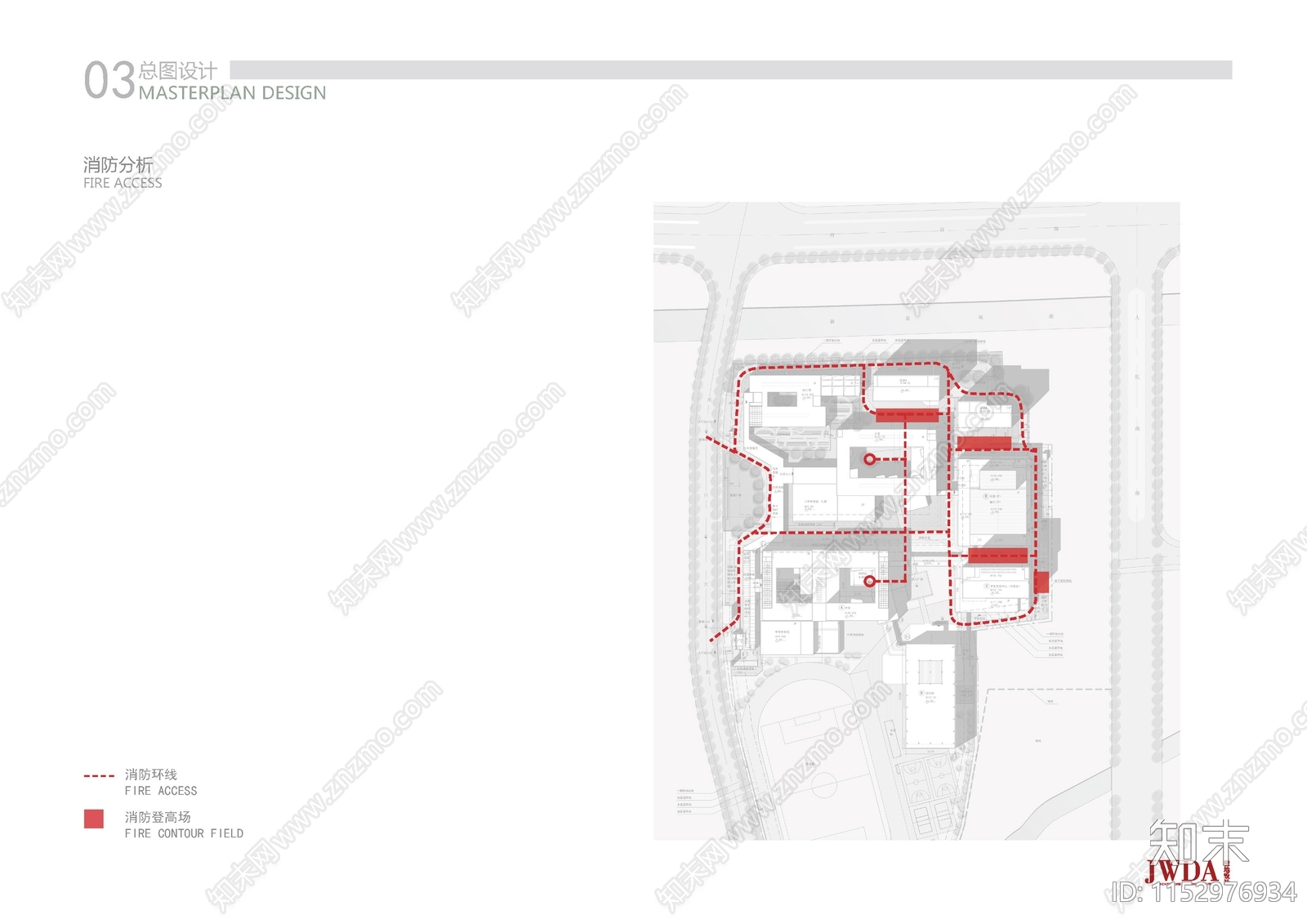 现代耀华国际学校cad施工图下载【ID:1152976934】