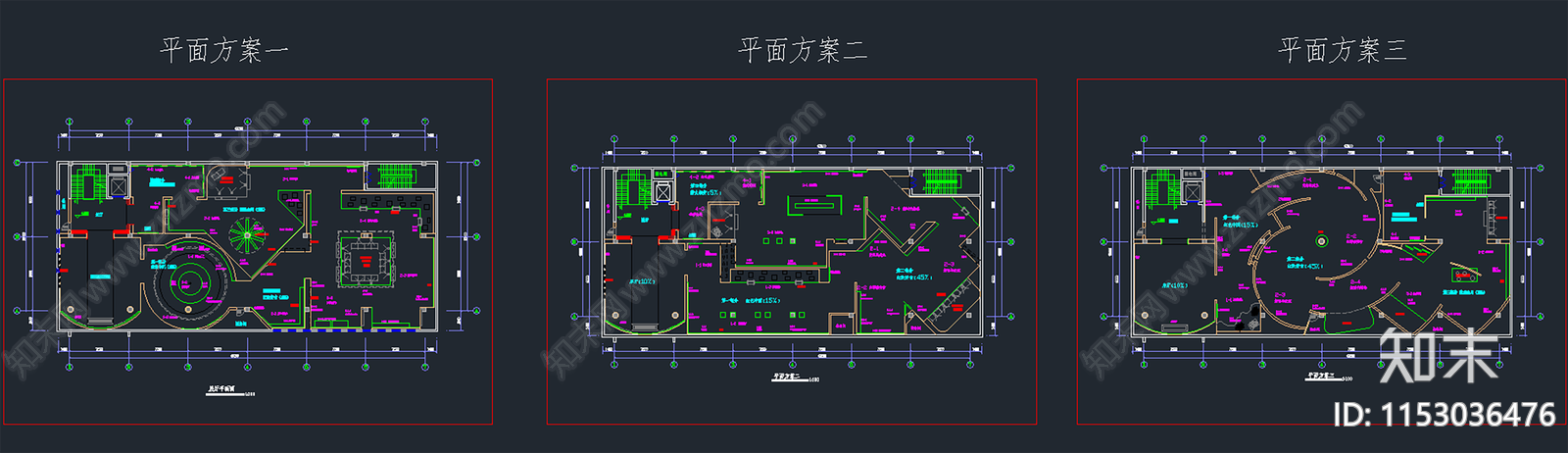 1000平红色党建展厅平面cad施工图下载【ID:1153036476】