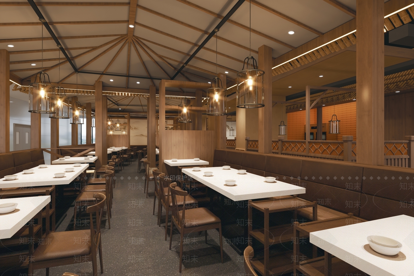 现代火锅店3D模型下载【ID:1152994332】