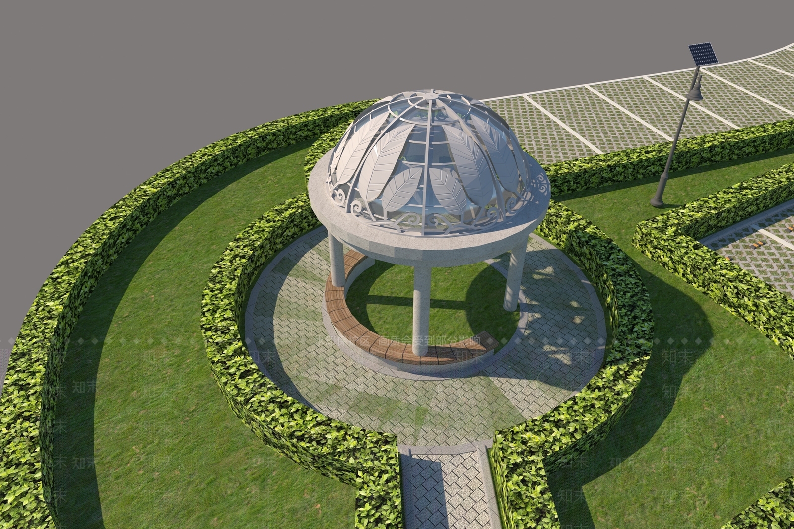 简欧凉亭3D模型下载【ID:1152997784】