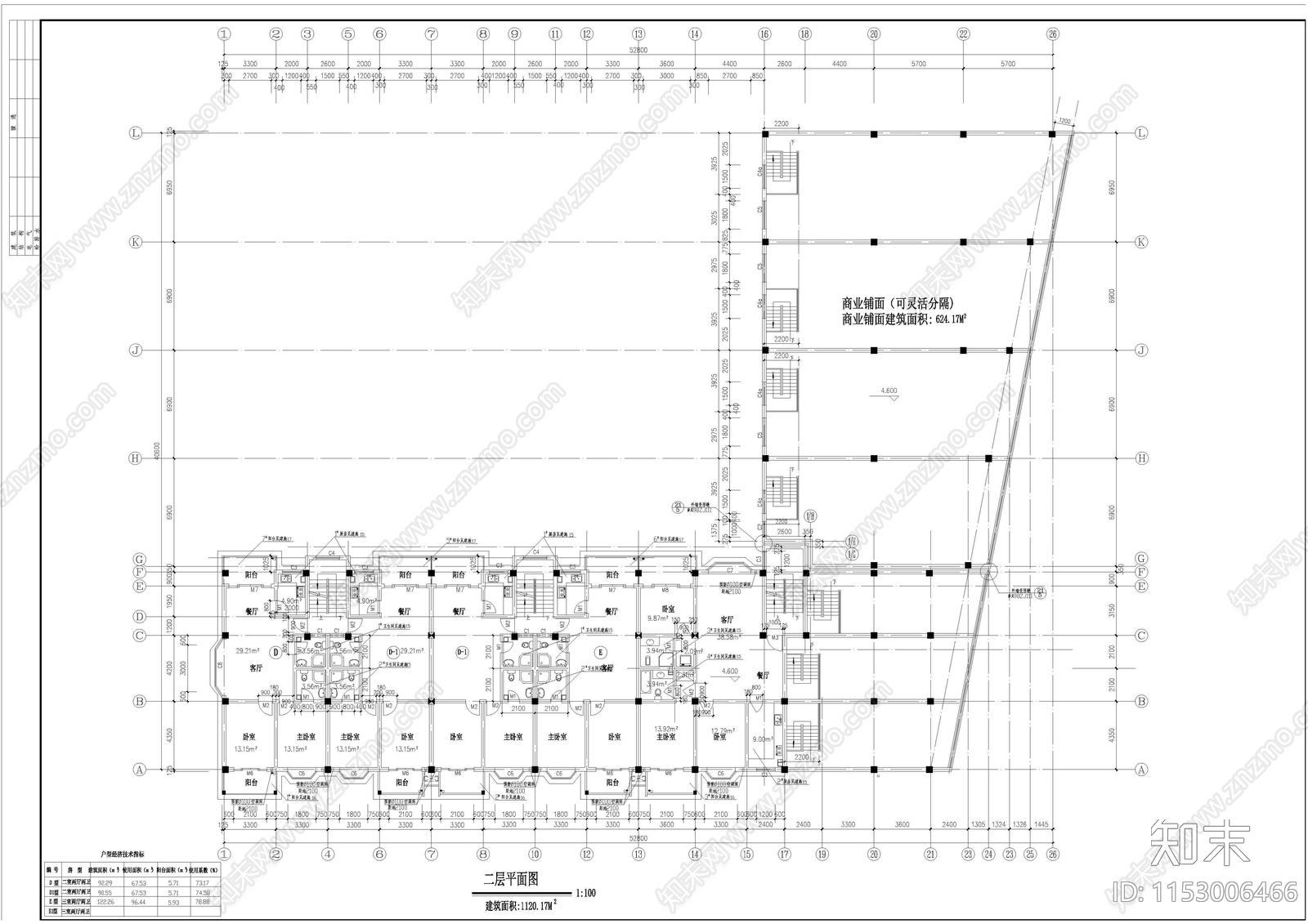 住宅建筑cad施工图下载【ID:1153006466】