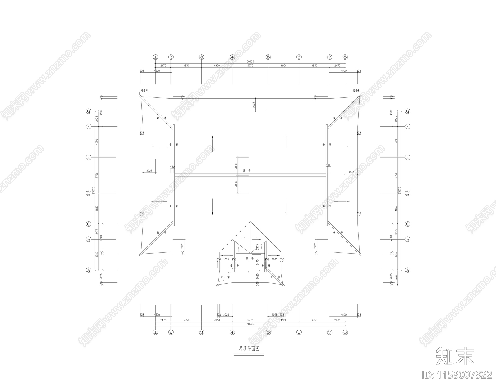 古建筑cad施工图下载【ID:1153007922】