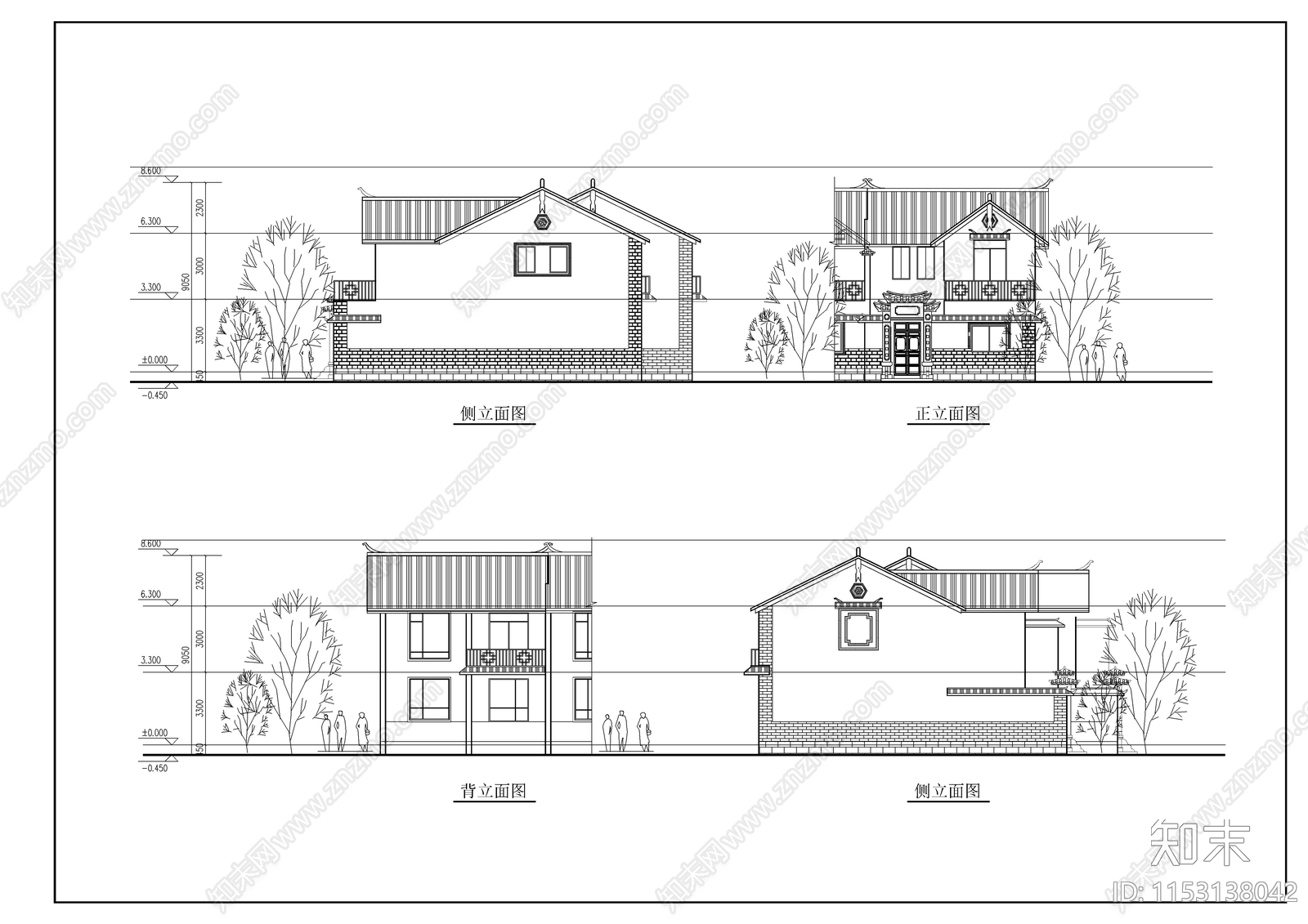 农村住宅建筑cad施工图下载【ID:1153138042】