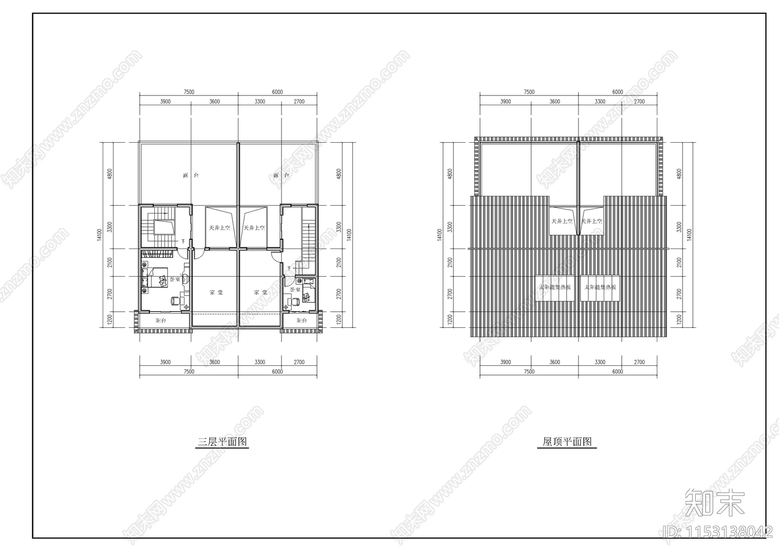 农村住宅建筑cad施工图下载【ID:1153138042】