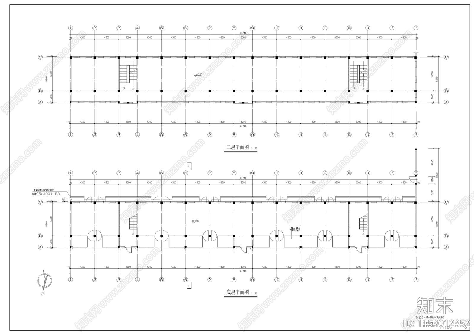 沿街古建筑比利亚皮货行建筑cad施工图下载【ID:1153012352】