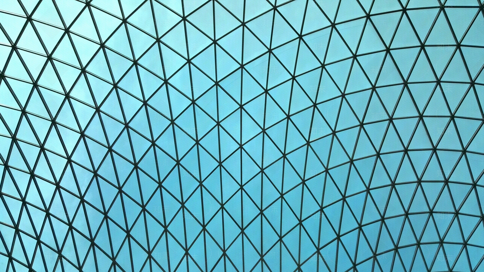 蓝色三角元素建筑外墙屋顶贴图下载【ID:1153013369】