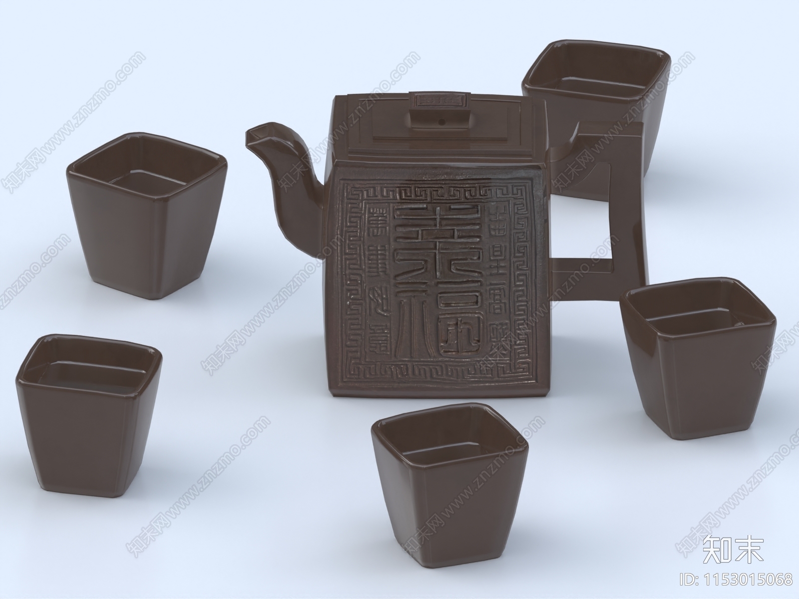 新中式茶具3D模型下载【ID:1153015068】