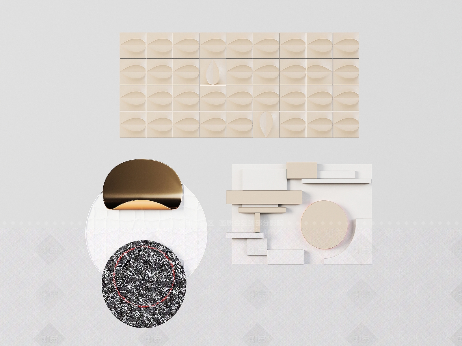 现代墙饰挂件3D模型下载【ID:1153015572】