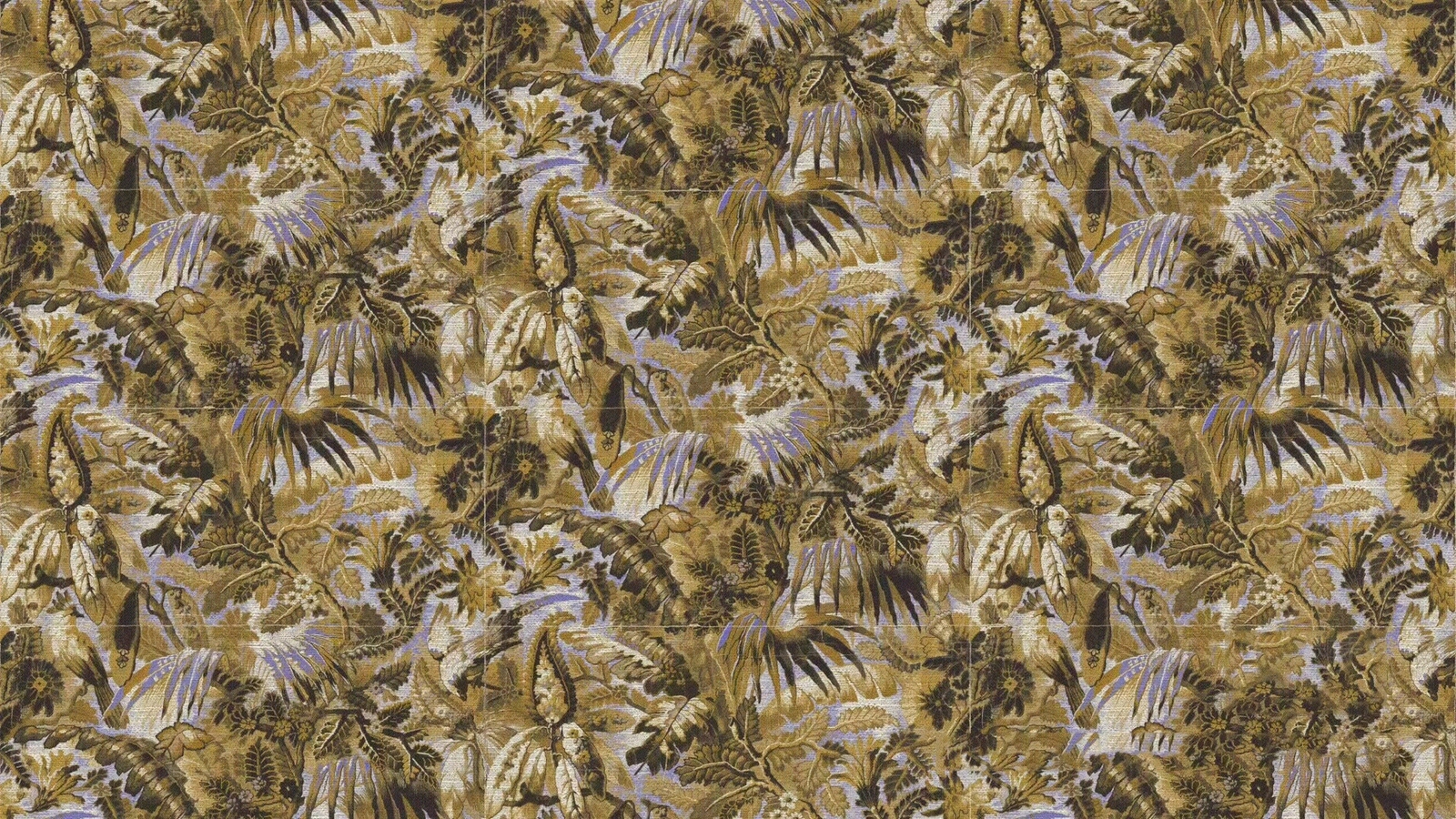 暖色欧式植物叶子墙布贴图下载【ID:1153016199】