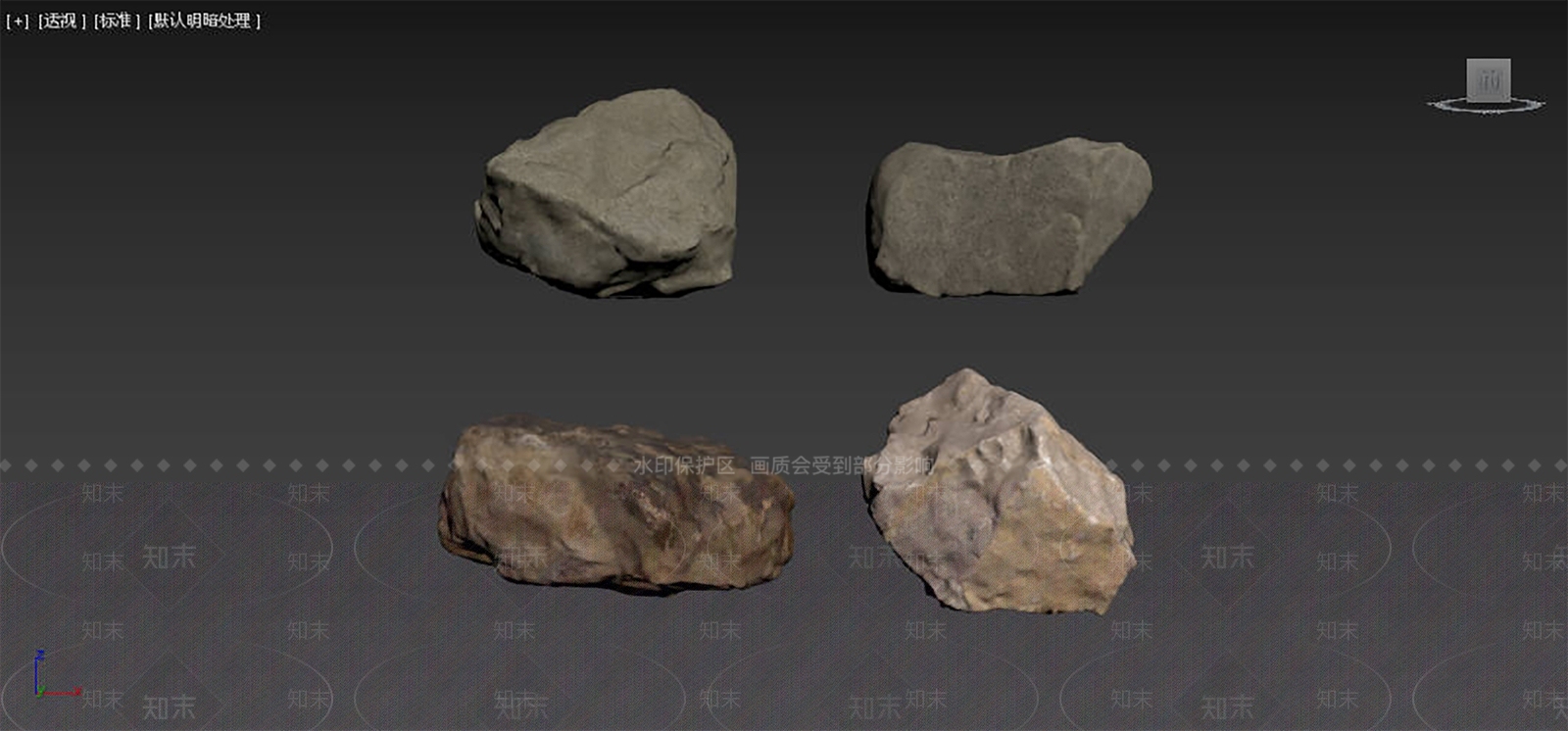 现代景观石3D模型下载【ID:1153026560】