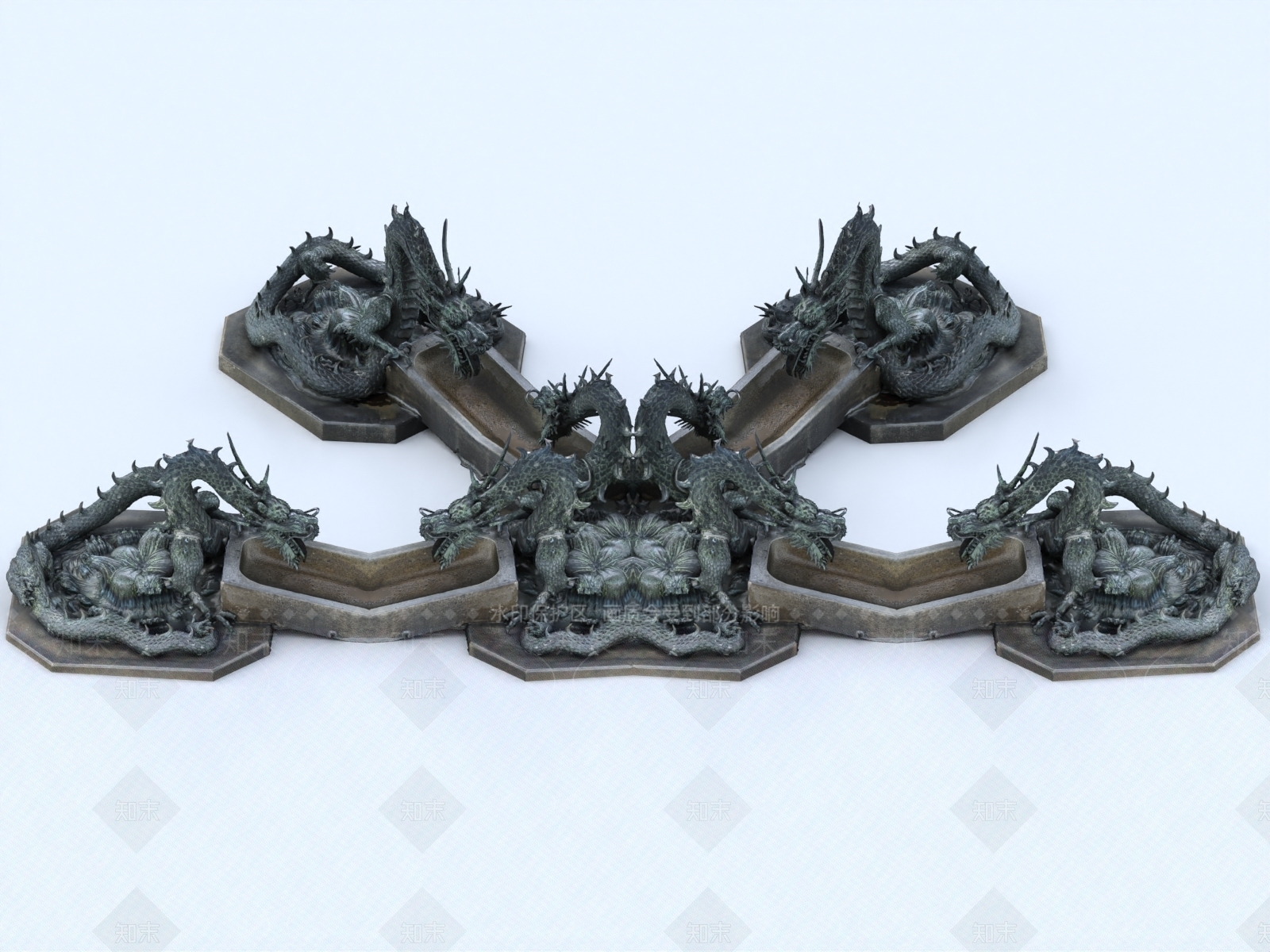 中式园林景观3D模型下载【ID:1153032717】