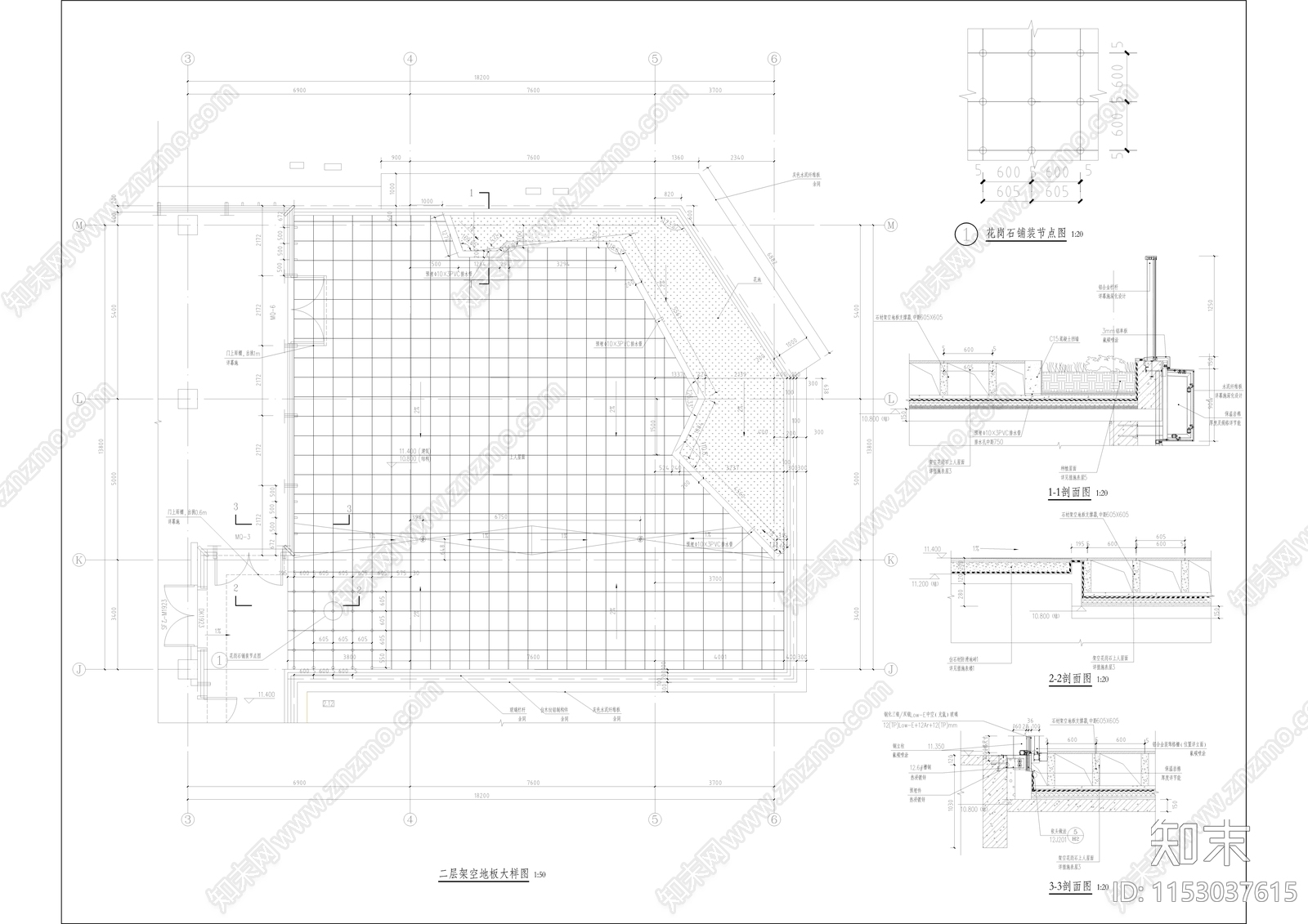 金福社区配套多层商业用房建筑cad施工图下载【ID:1153037615】