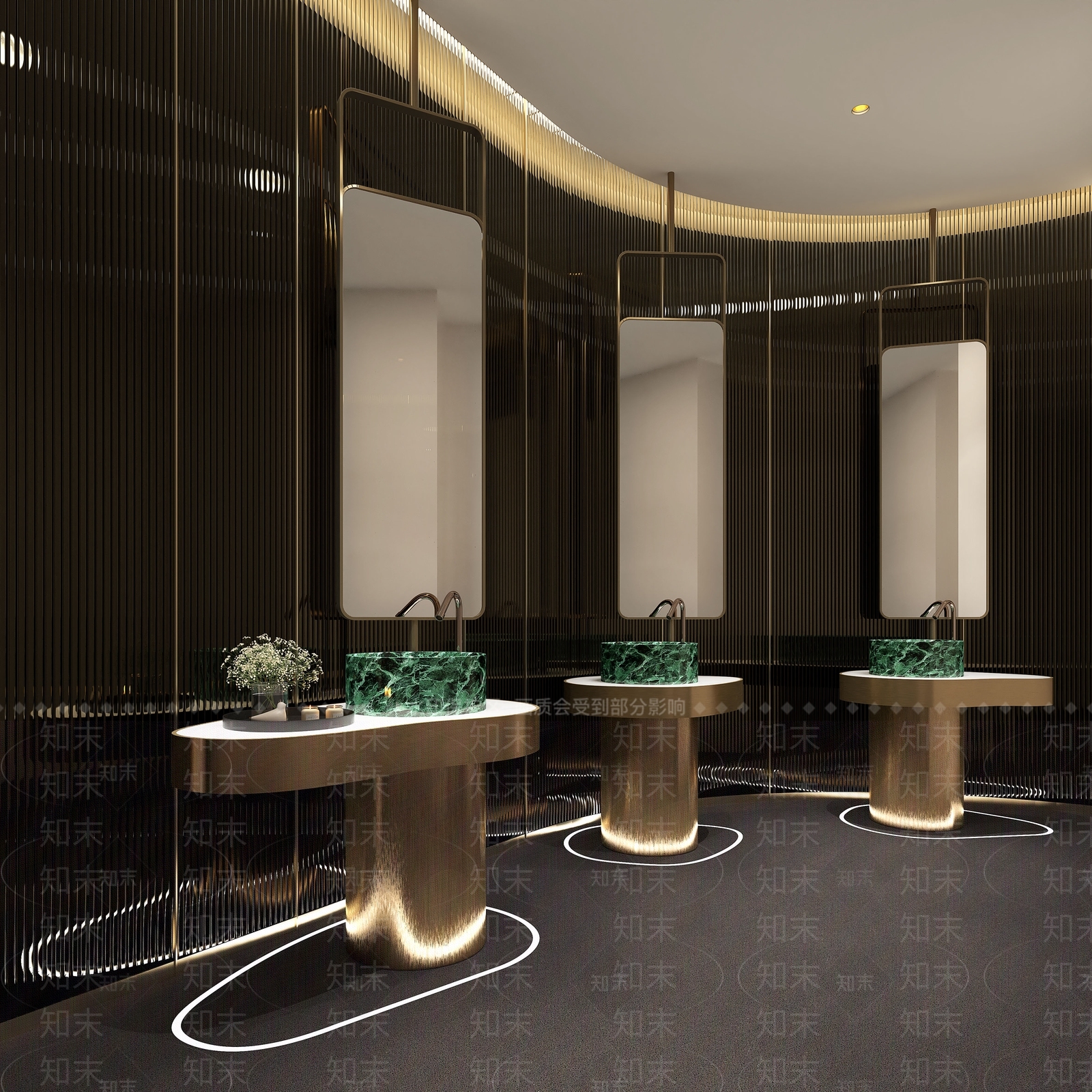现代公共卫生间3D模型下载【ID:1153037921】