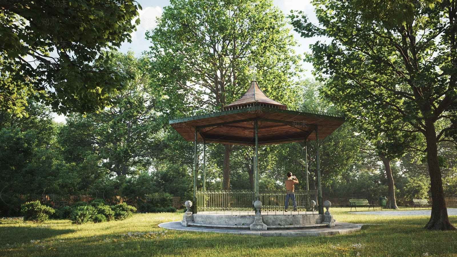 户外窗外树林森林环境绿化草地日景外景自然风景环境图片贴图下载【ID:1153040466】