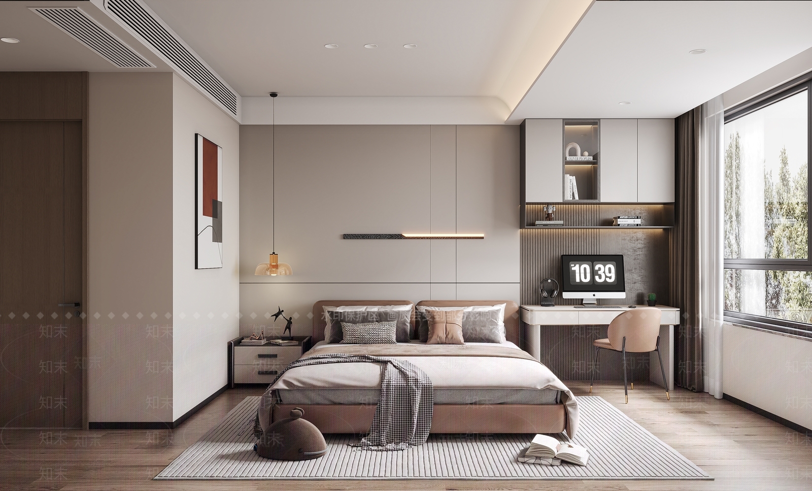 现代卧室3D模型下载【ID:1153046357】