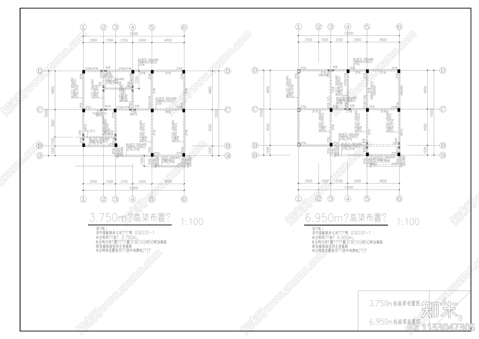 别墅建筑cad施工图下载【ID:1153047305】