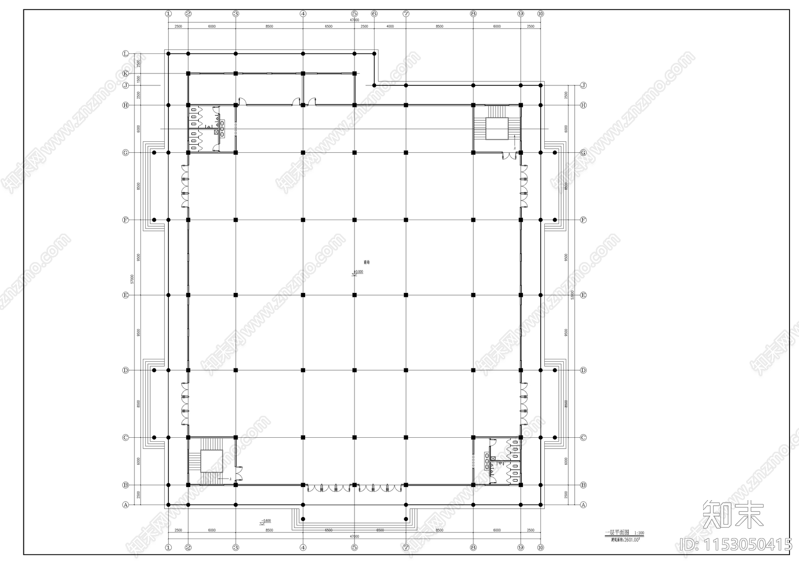 现代仿古建筑服务中心施工图下载【ID:1153050415】