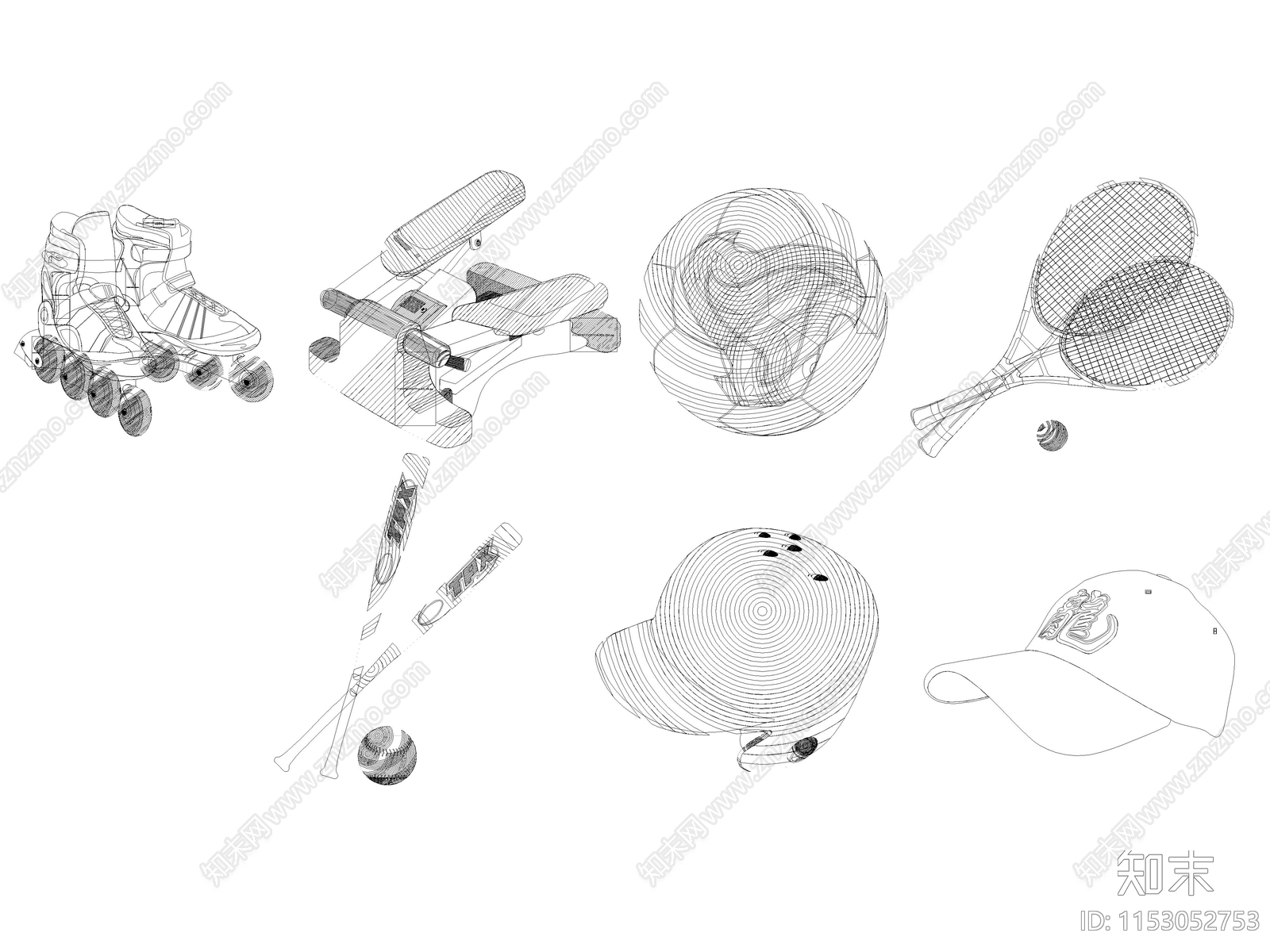 2024最新体育用品健身器材图库cad施工图下载【ID:1153052753】
