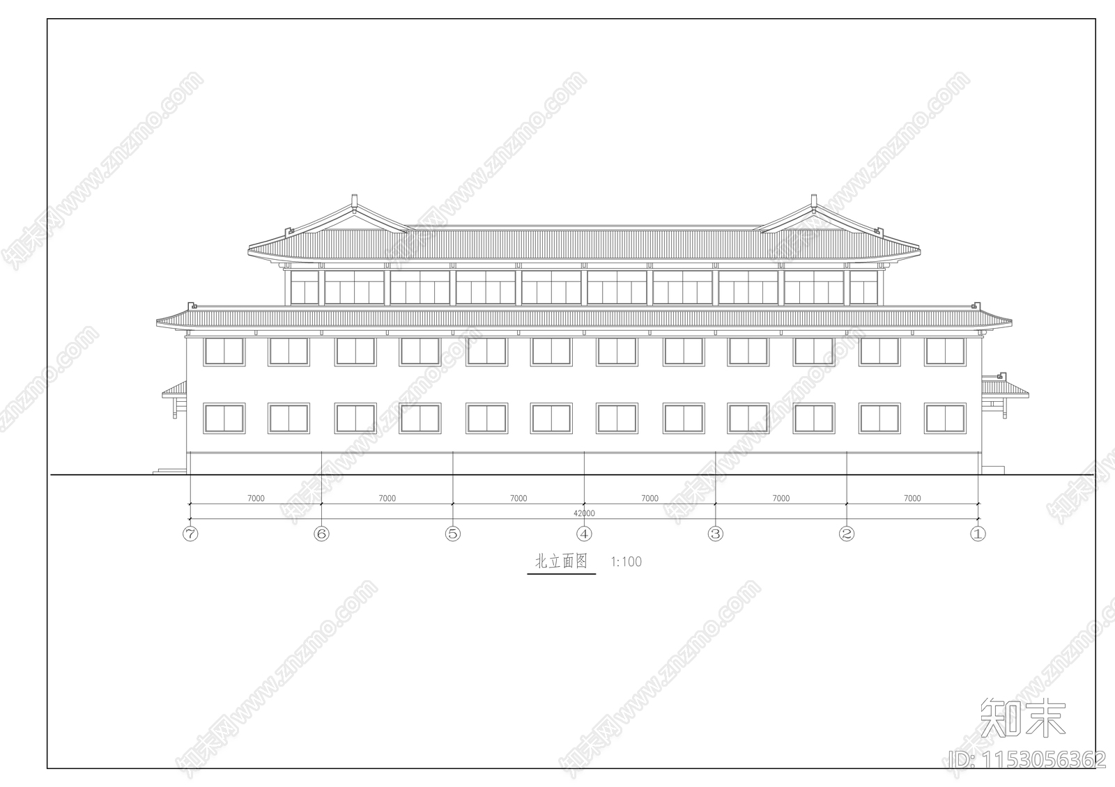 洗浴中心全套建筑图cad施工图下载【ID:1153056362】